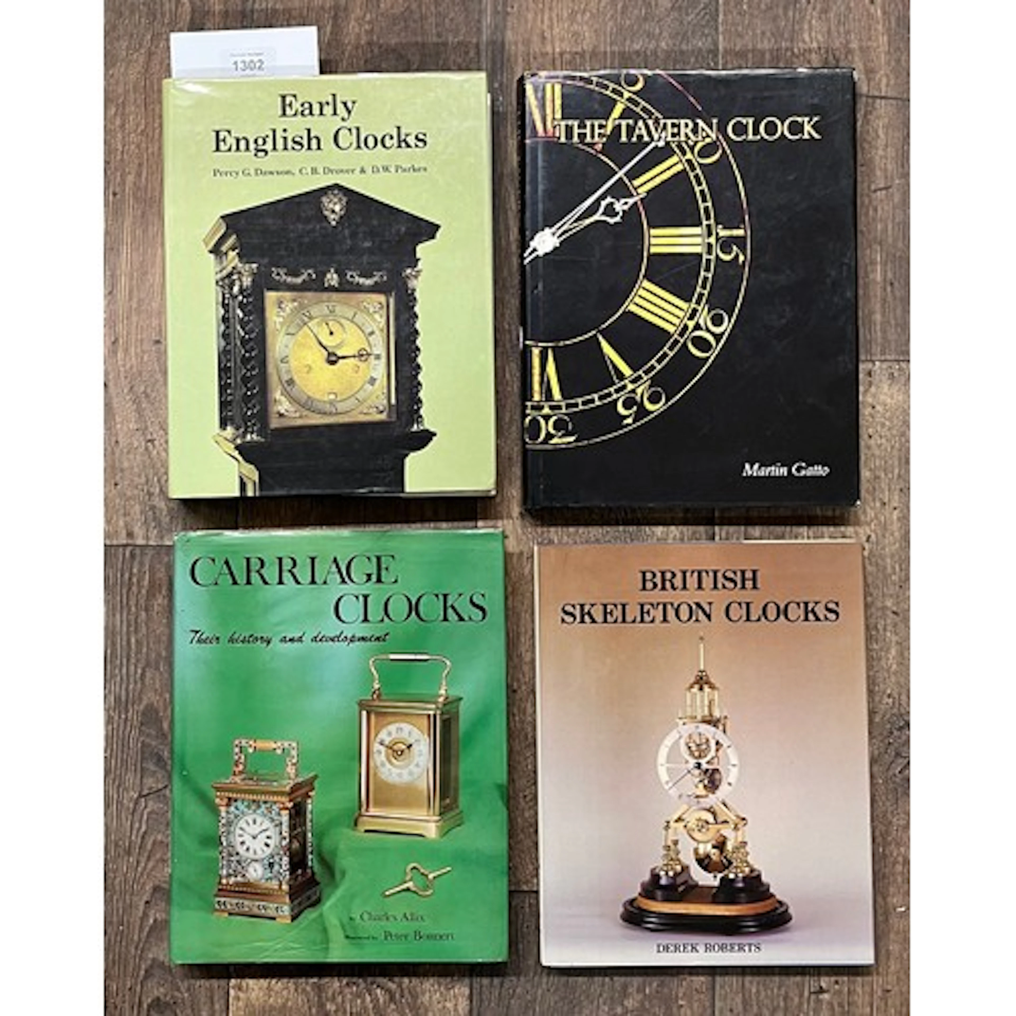 Four clock related reference books - Drover & Parkes - E...