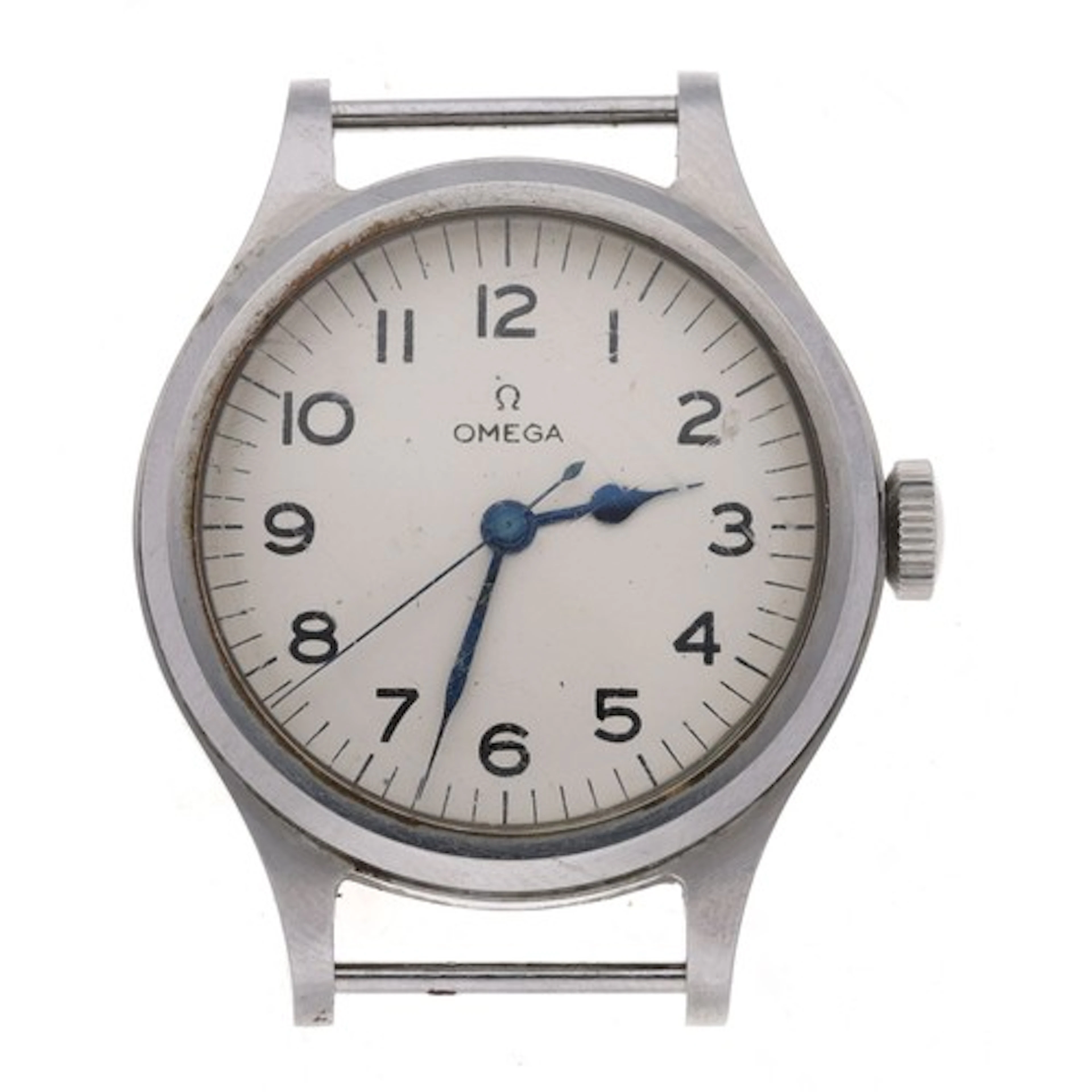 Omega British Military R.A.F. stainless steel pilot's wristw...