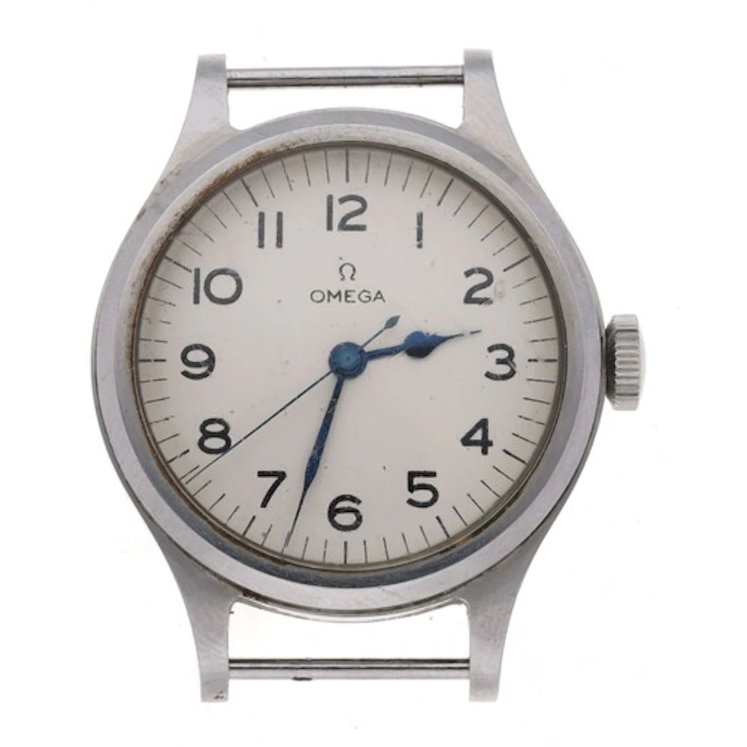 Omega British Military R.A.F. stainless steel pilot's wristw...
