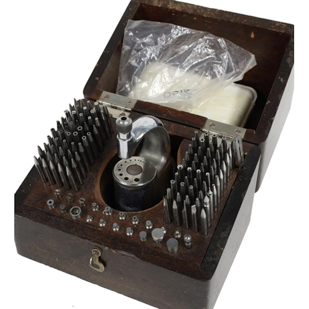 K&D staking tool, no. 600, with accessories, within a wo...