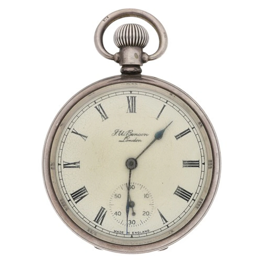Smiths for J.W. Benson silver lever pocket watch, Birmingham...