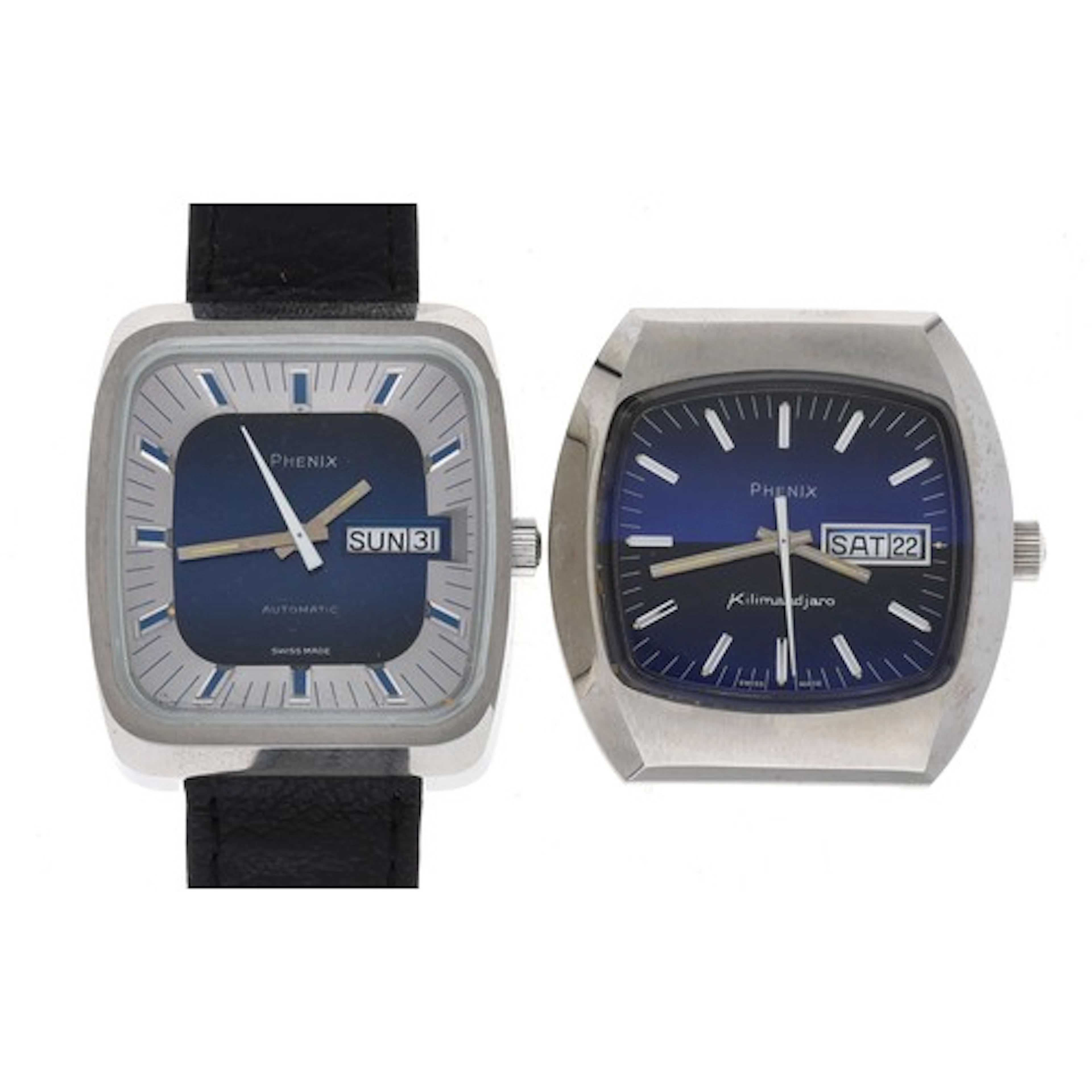 Phenix automatic squared cased stainless steel gentleman's w...