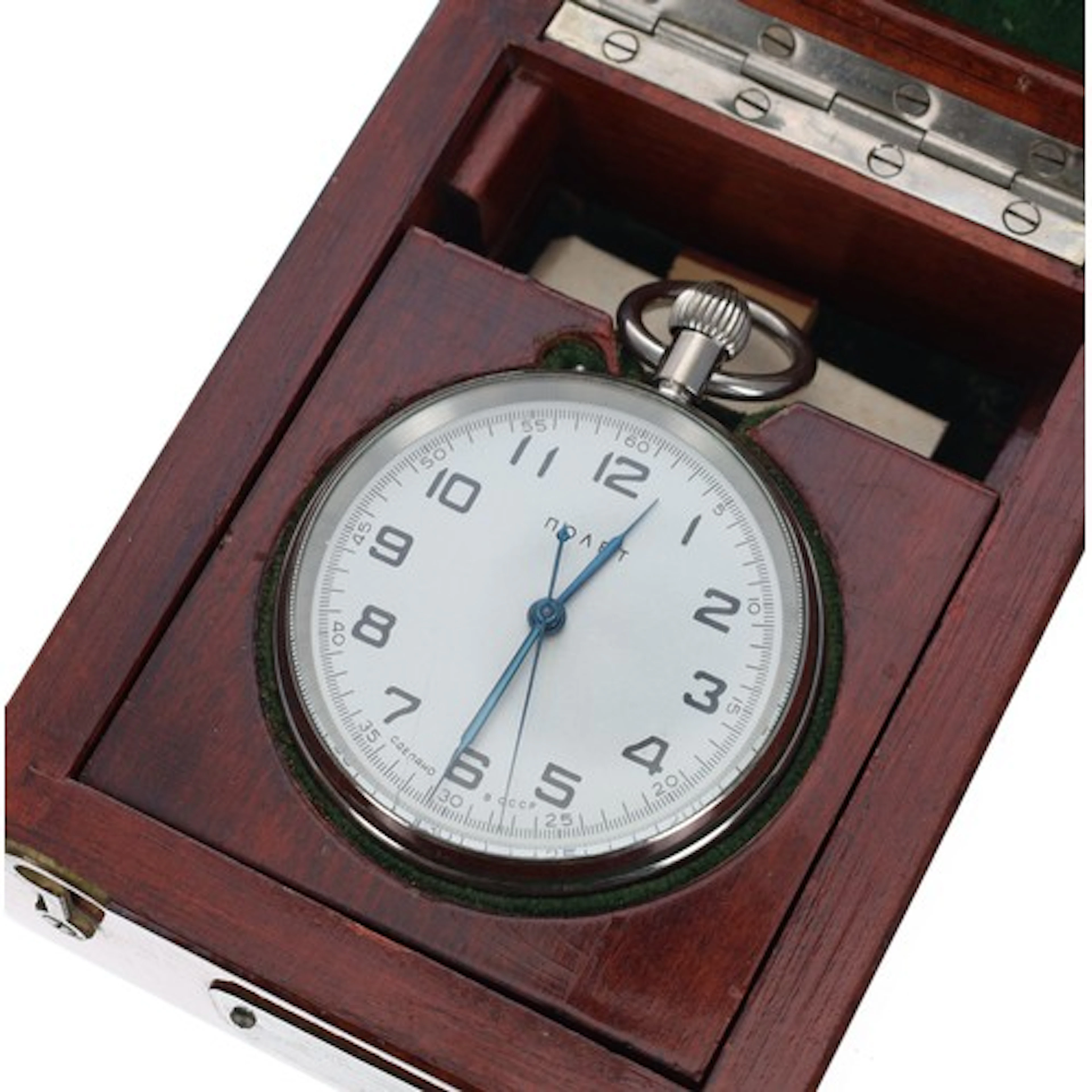 Poljot Russian nickel cased marine deck watch in the origina...