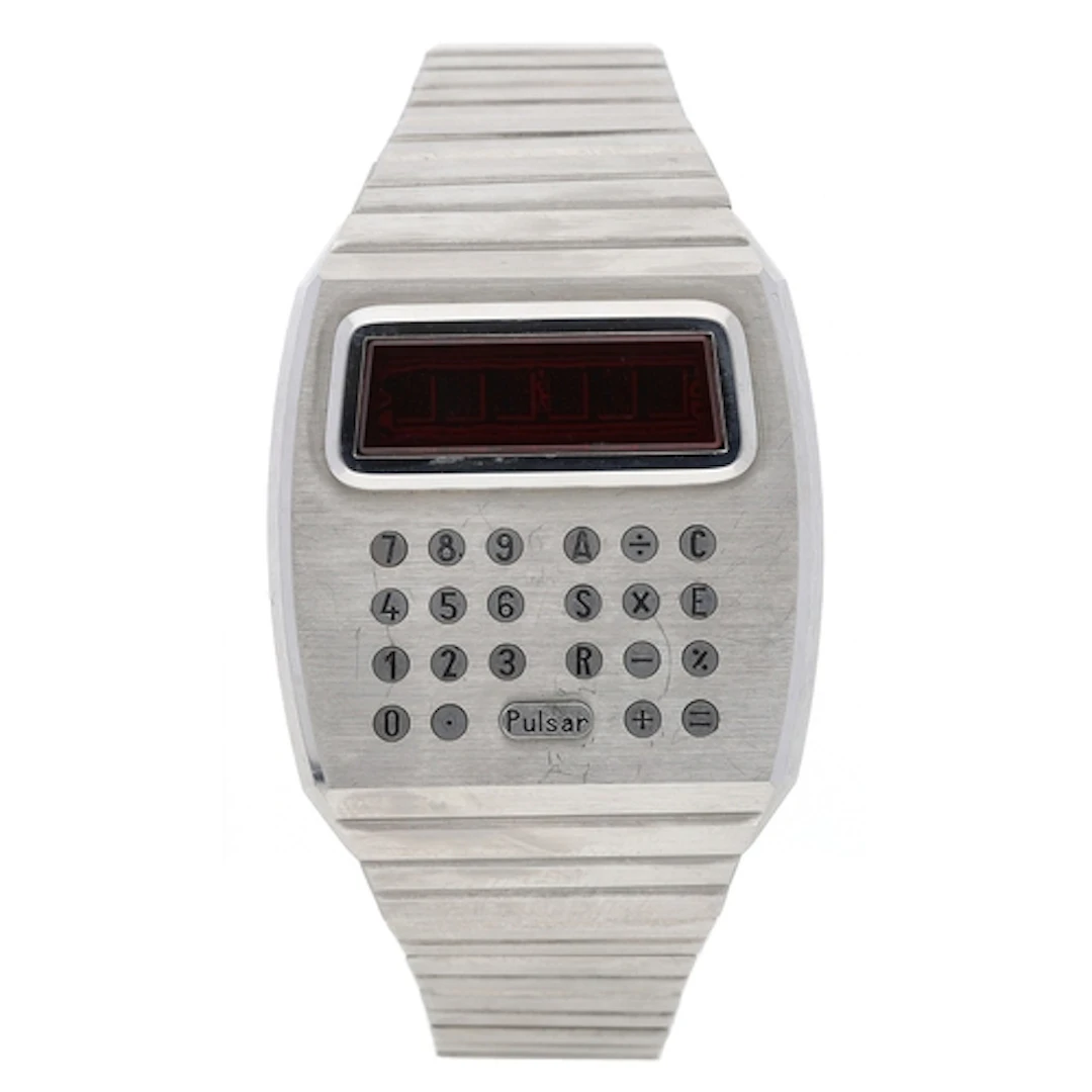 Rare Pulsar Time Computer digital LED stainless steel gentle...