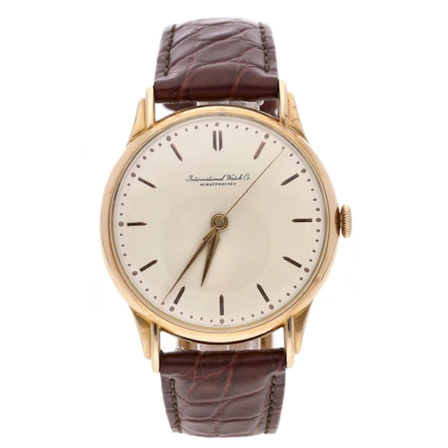 IWC (International Watch Co.) Shaffhausen 18ct rose gold gen...