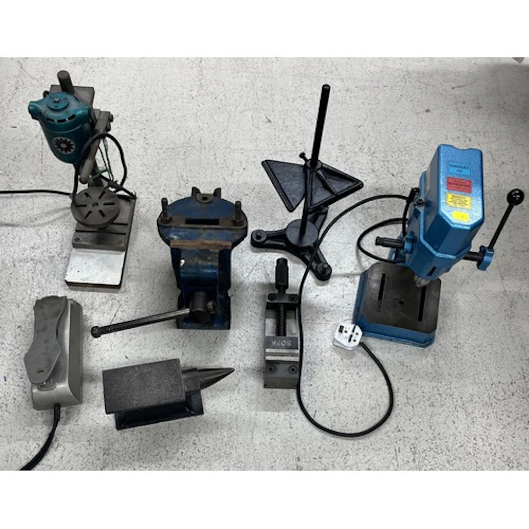 Cowells pillar drill, with pedal; together with a further pi...