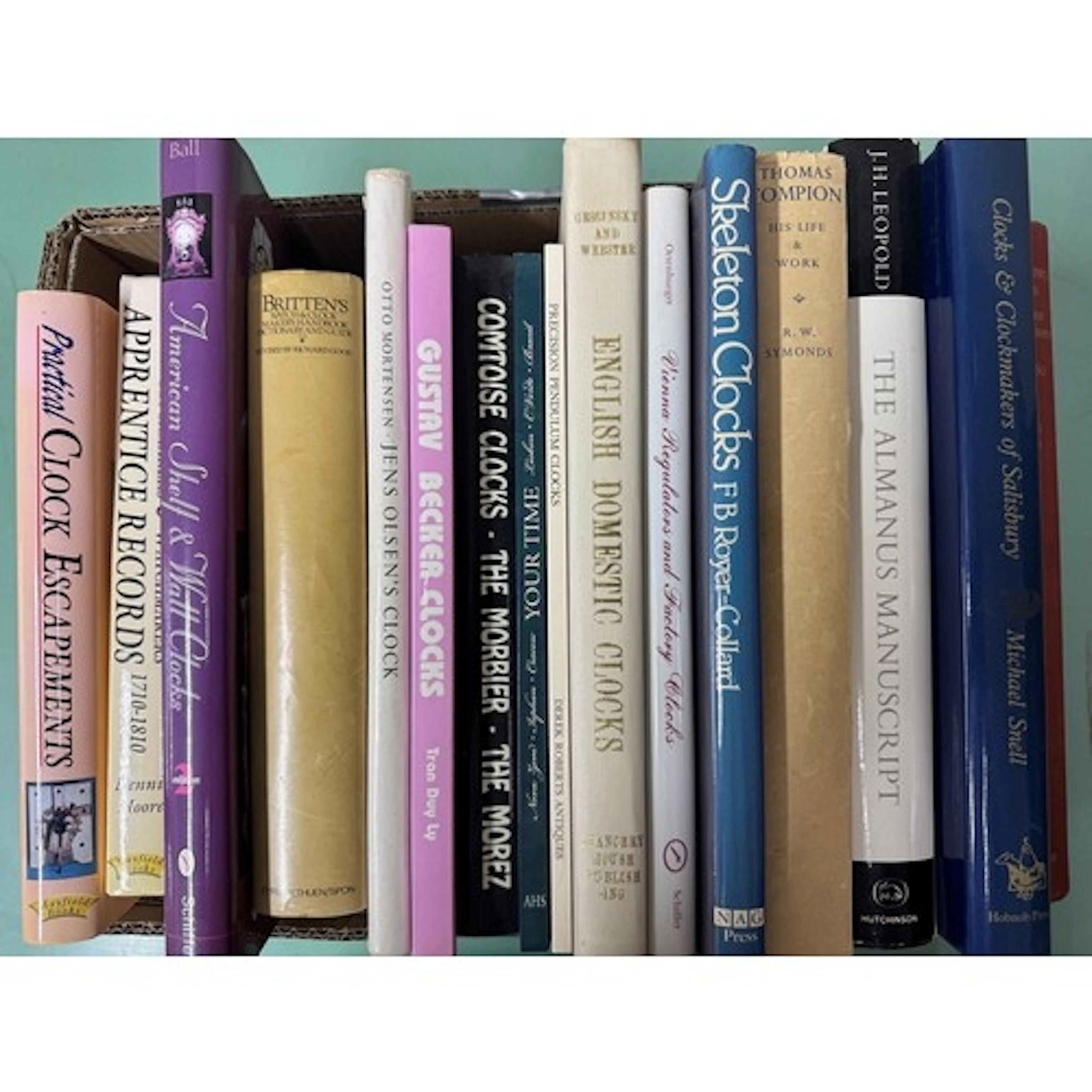 Collection of clock related reference books ...