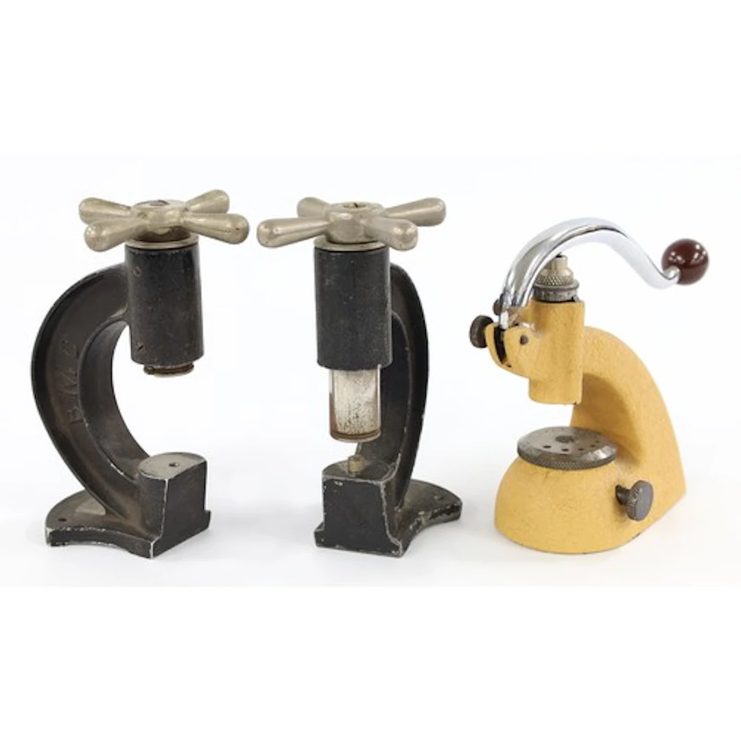Two BMC watch crystal tools; together with a staking tool *...