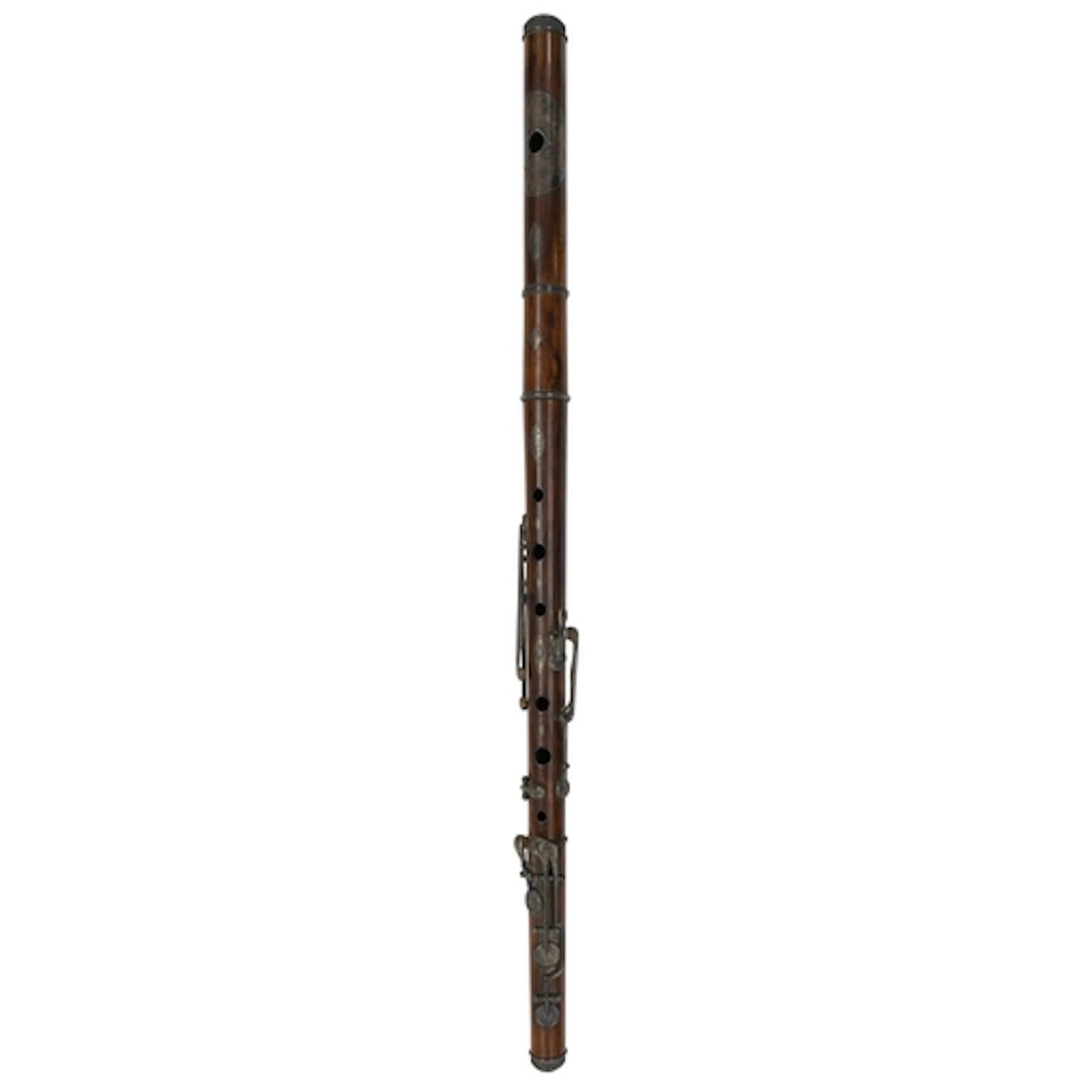 Fine Rudall, Rose & Carte of London cocuswood flute stam...