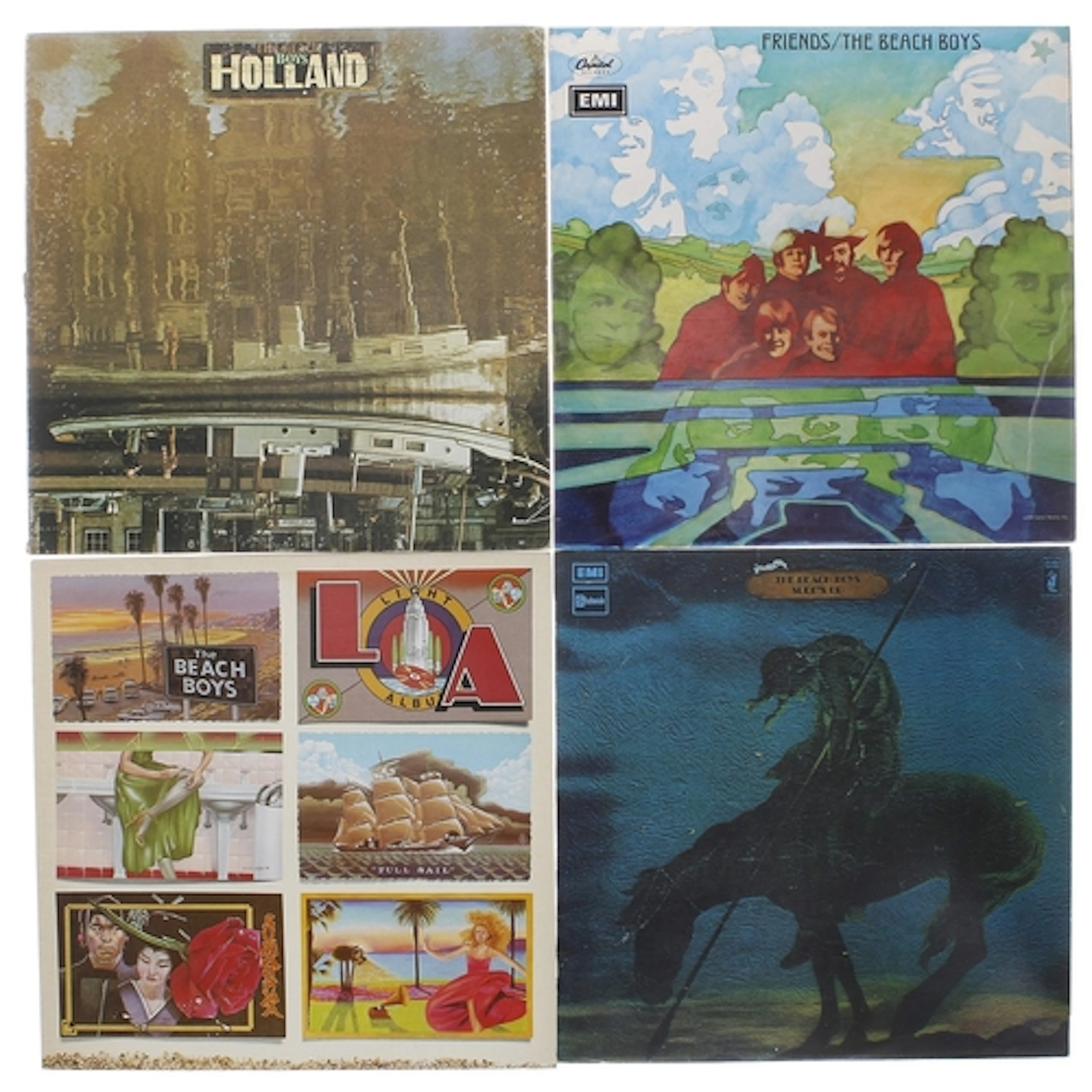 The Beach Boys - four vinyl records to include: Friends (ST2...