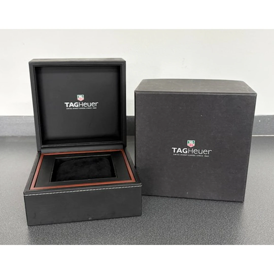 Tag Heuer wristwatch box, with outer cover
