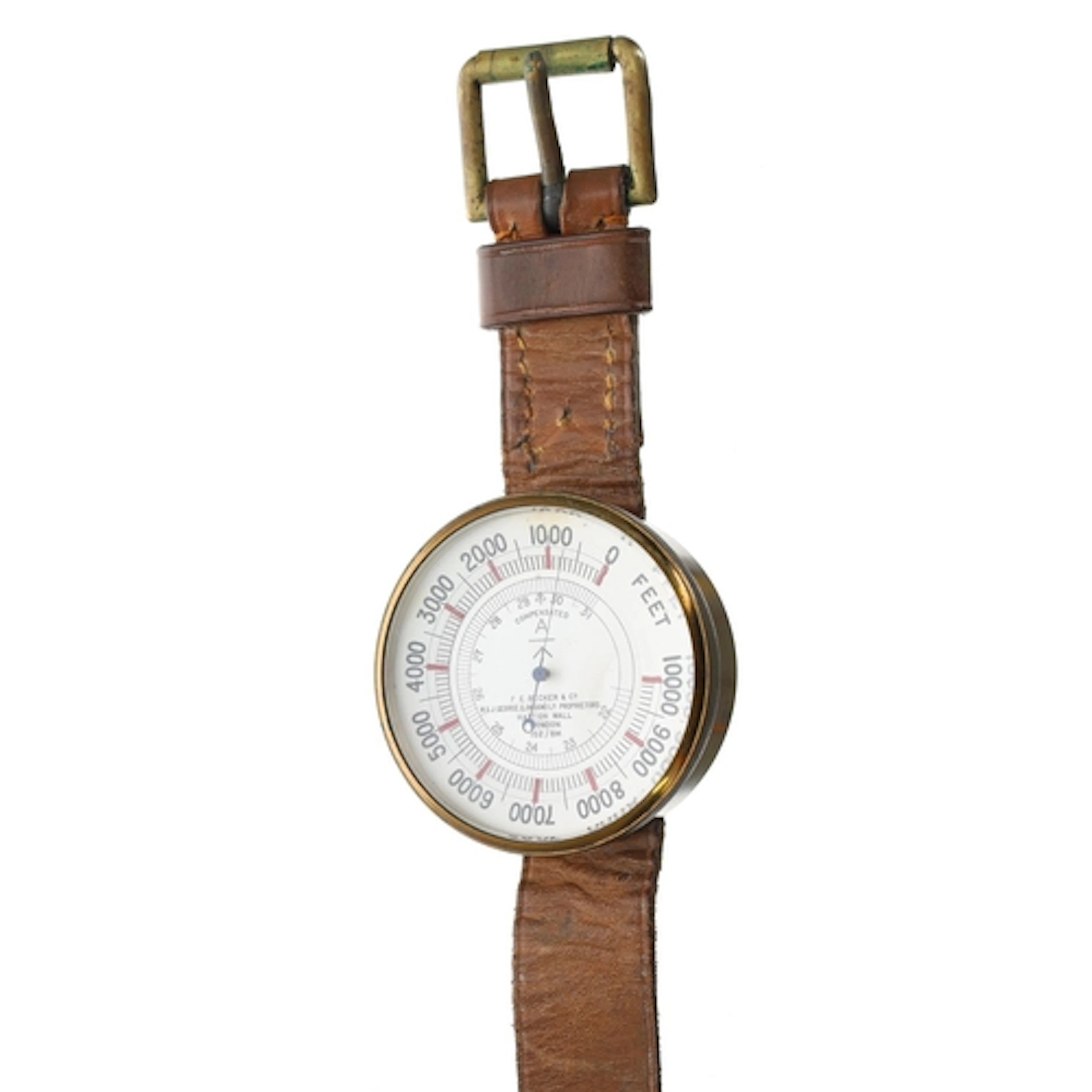 F.E. Becker & Co, London - rare WWI pilot's wrist air al...