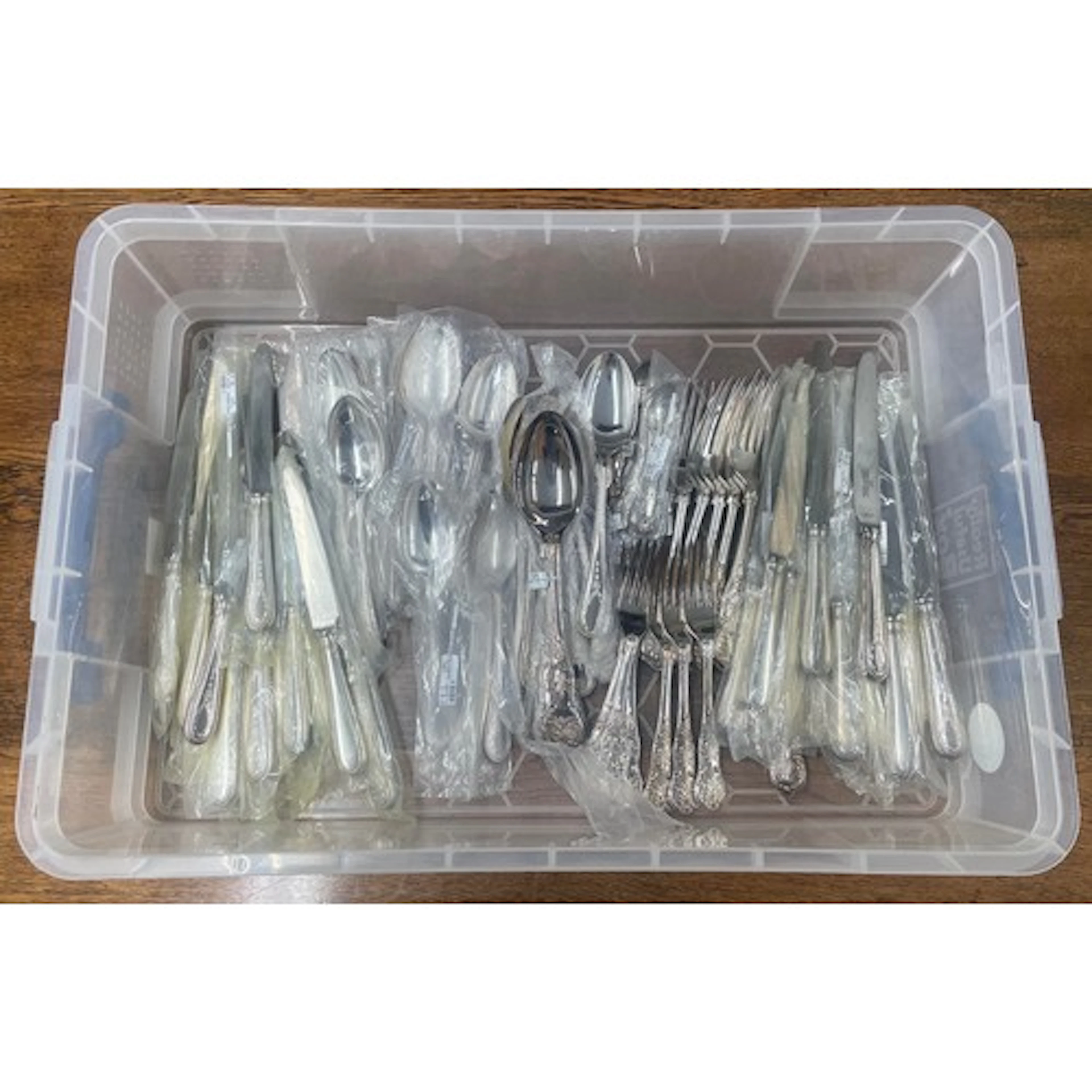 Large collection of modern 'Hester Bateman' pattern silver p...