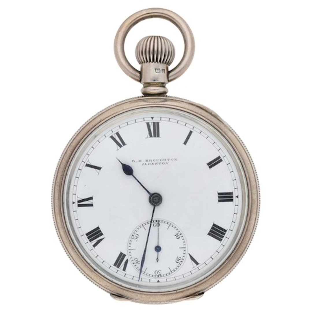 English silver lever pocket watch, Birmingham 1910, unsigned...