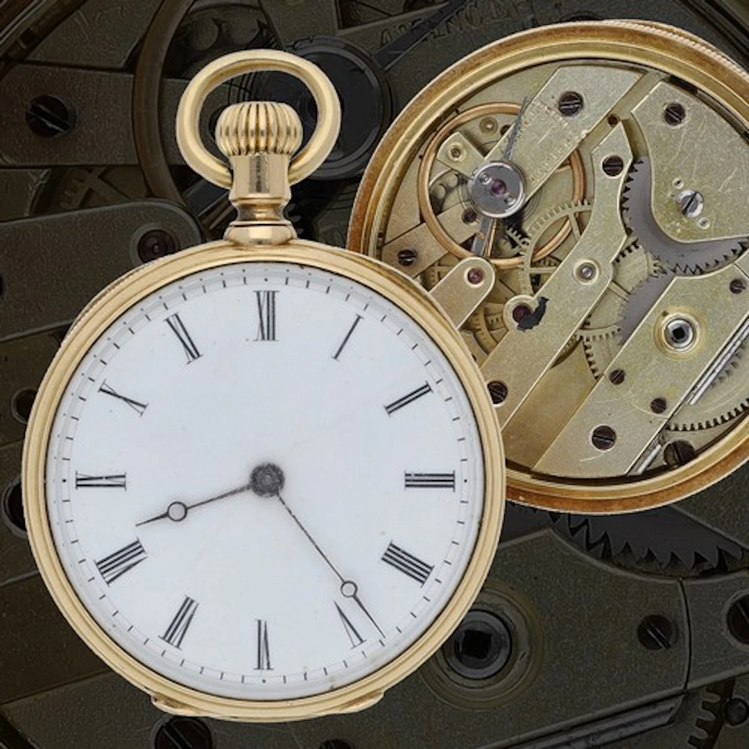 Patek Philippe & Co. Geneve - 18ct cylinder fob watch, g...