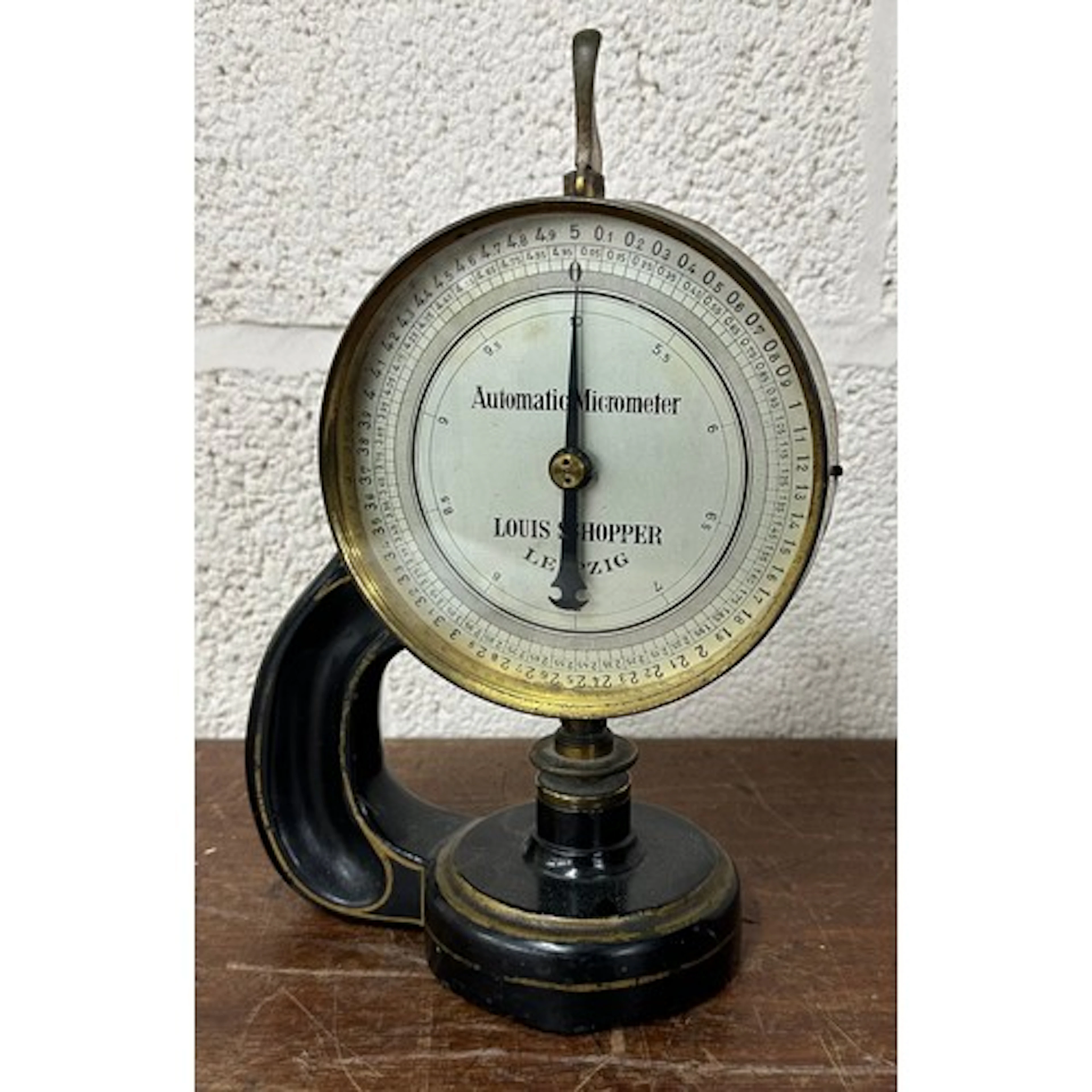 Early 20th century automatic micrometer by Louis Shopper, Le...