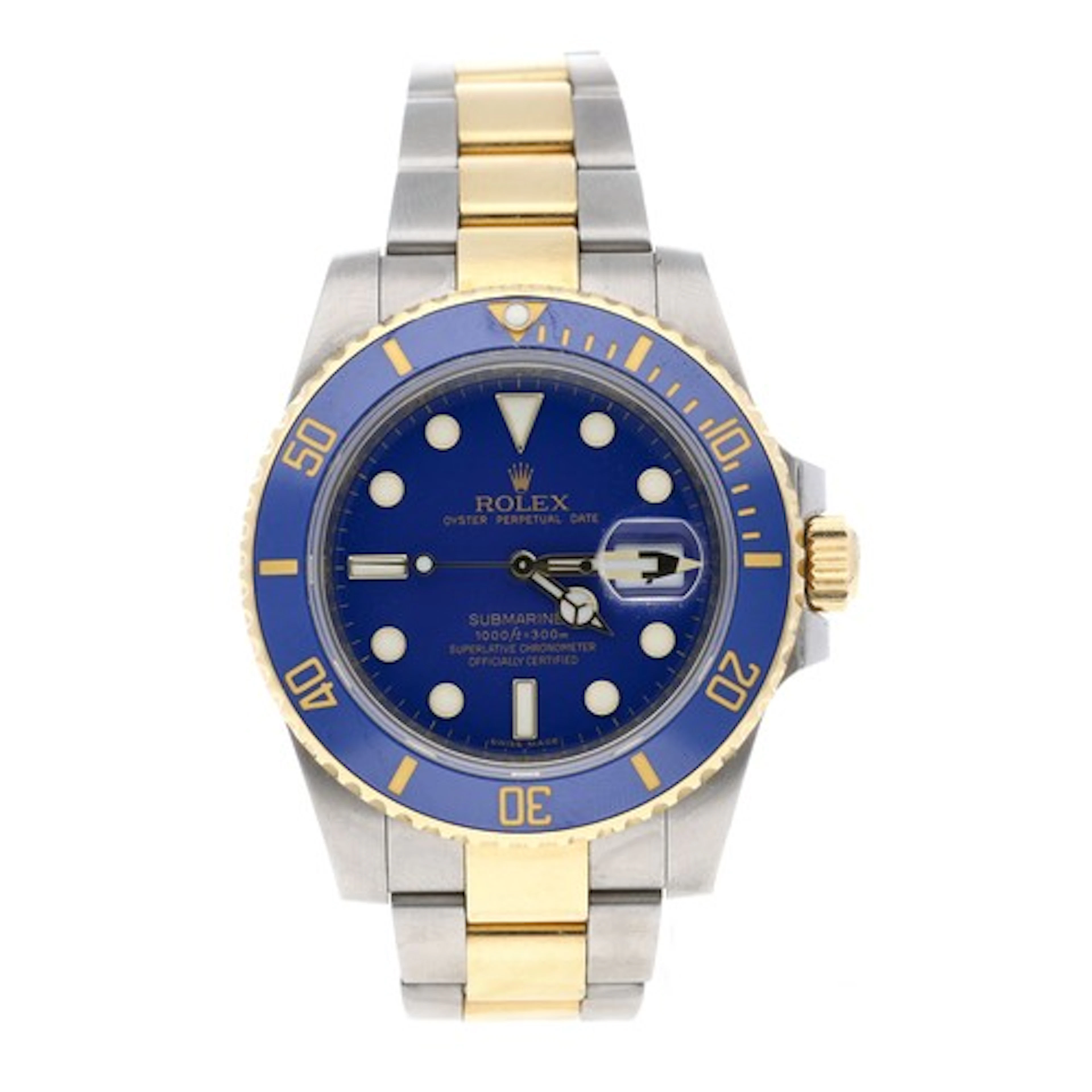 Rolex Oyster Perpetual Date Submariner gold and stainless st...