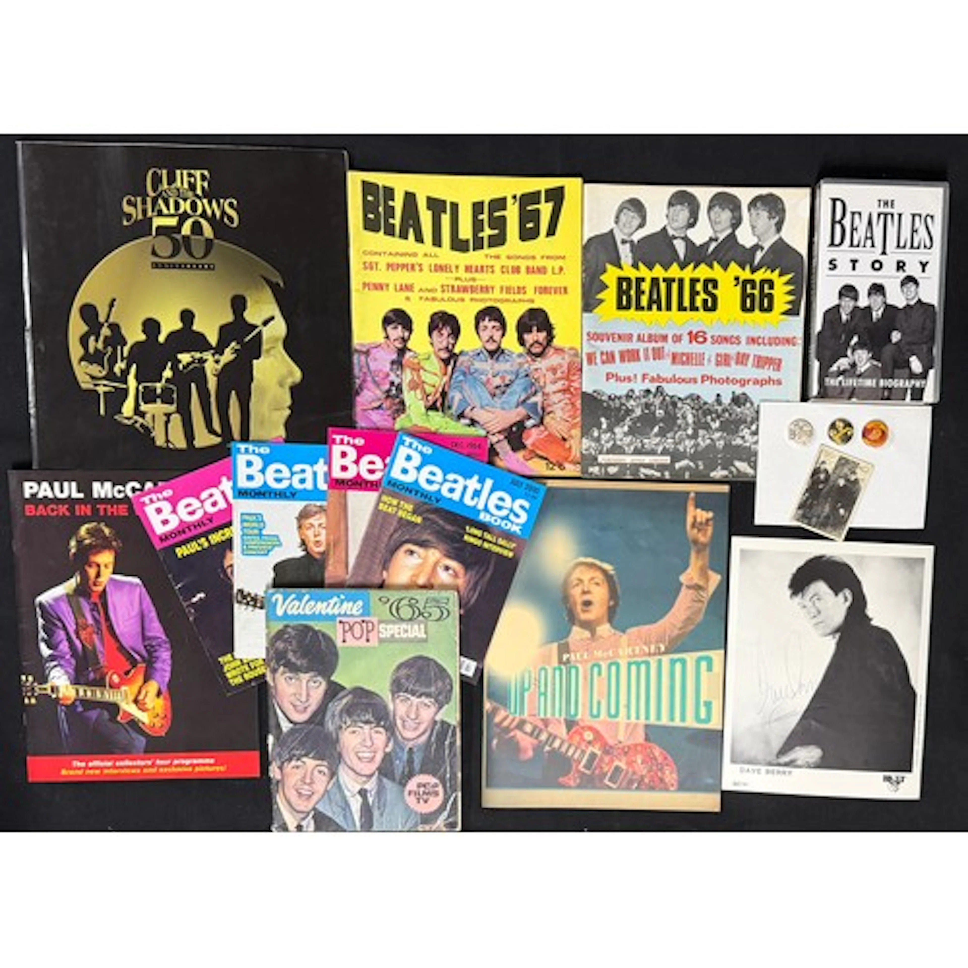 The Beatles - small selection of The Beatles ephemera to inc...
