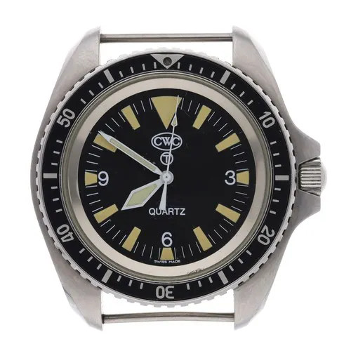 CWC Quartz British Military Royal Navy 'Big Triangle' stainl...