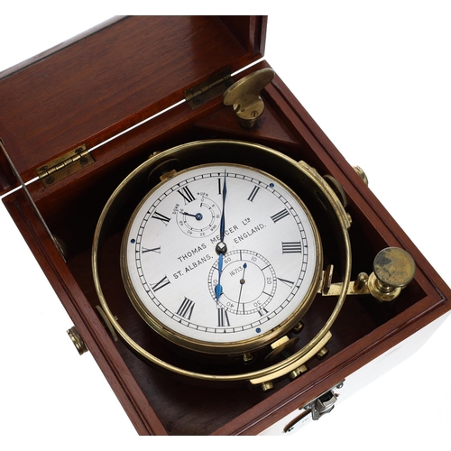 Thomas Mercer Ltd. two-day marine chronometer, no. 16713, si...