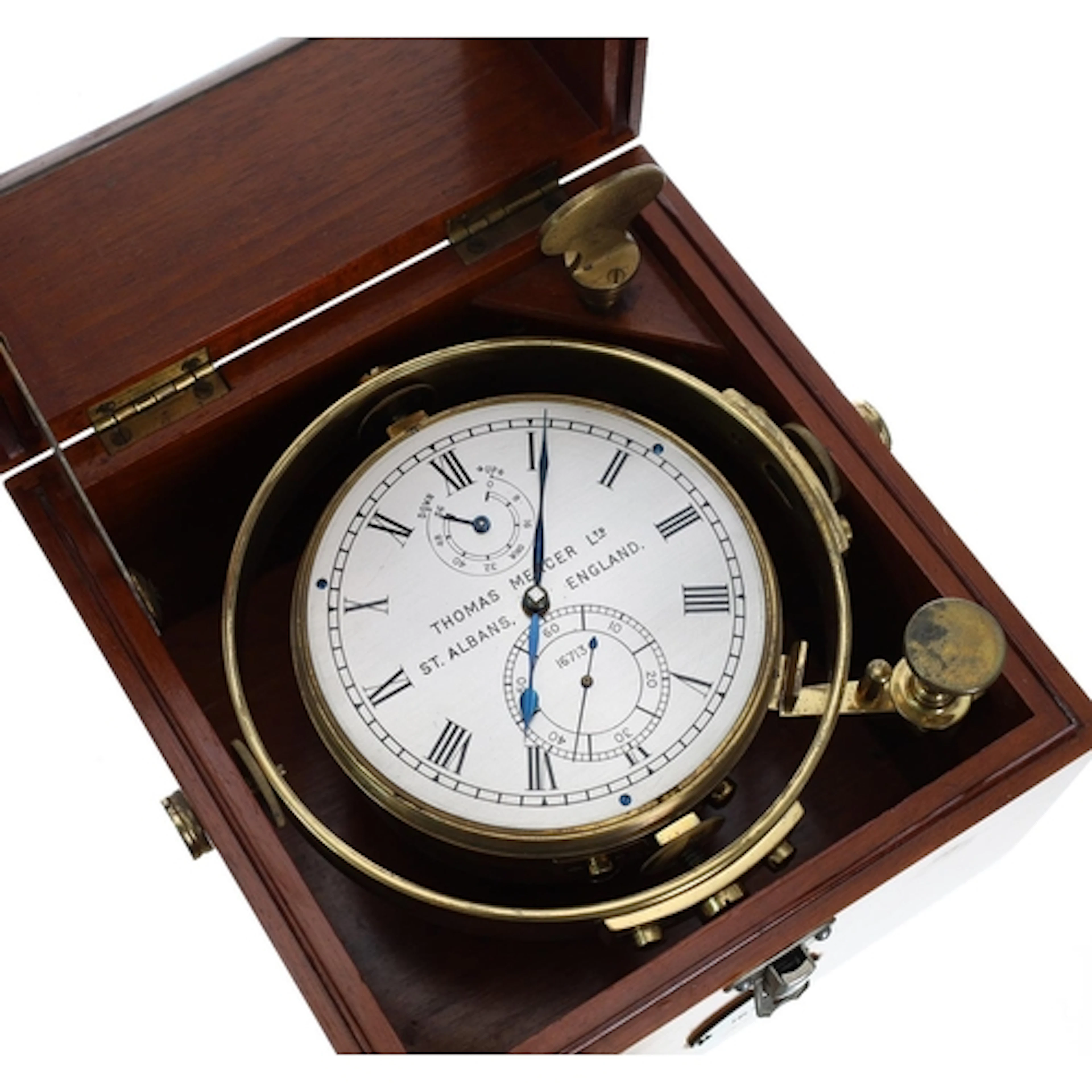 Thomas Mercer Ltd. two-day marine chronometer, no. 16713, si...