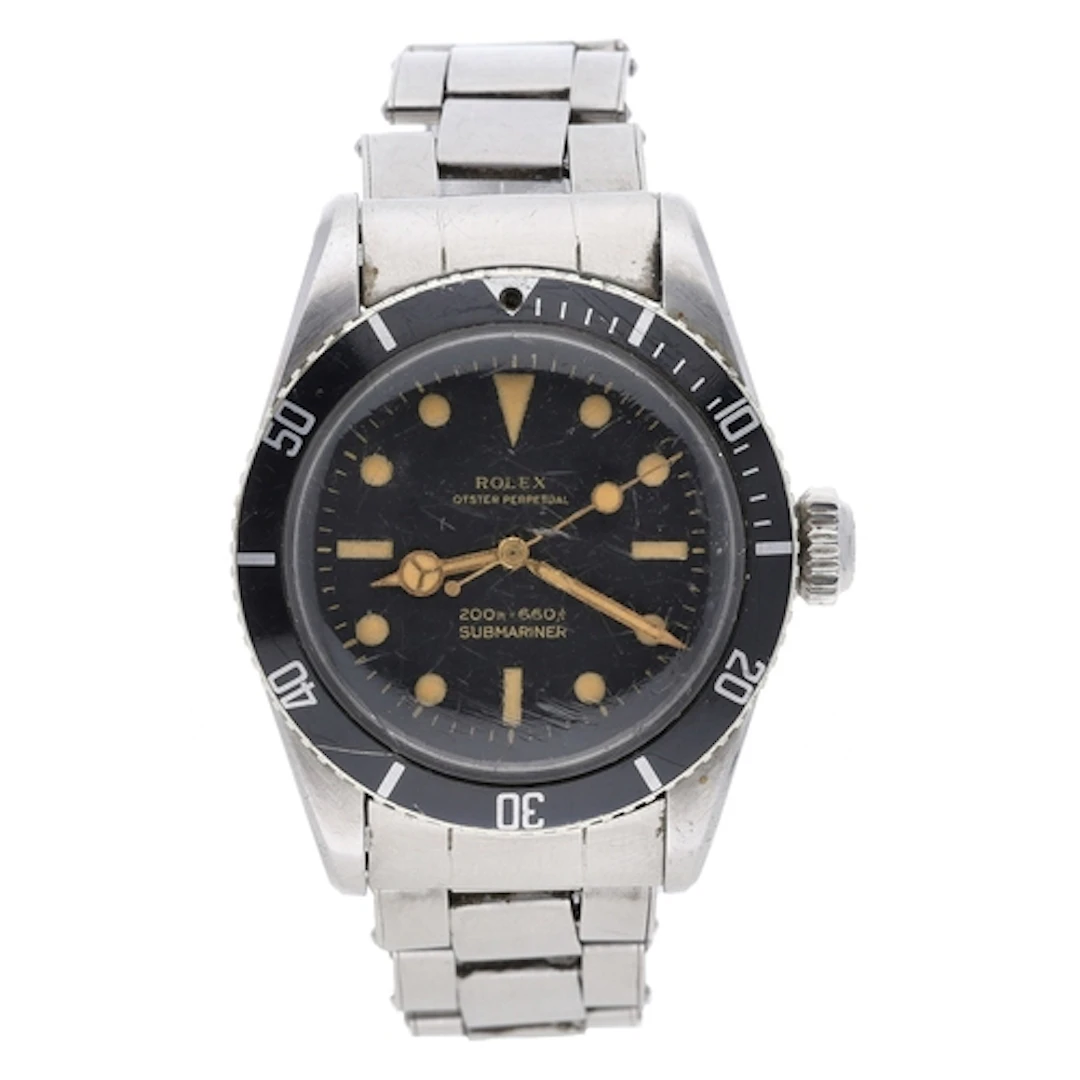 Fine and rare Rolex Oyster Perpetual Submariner (big crown) ...