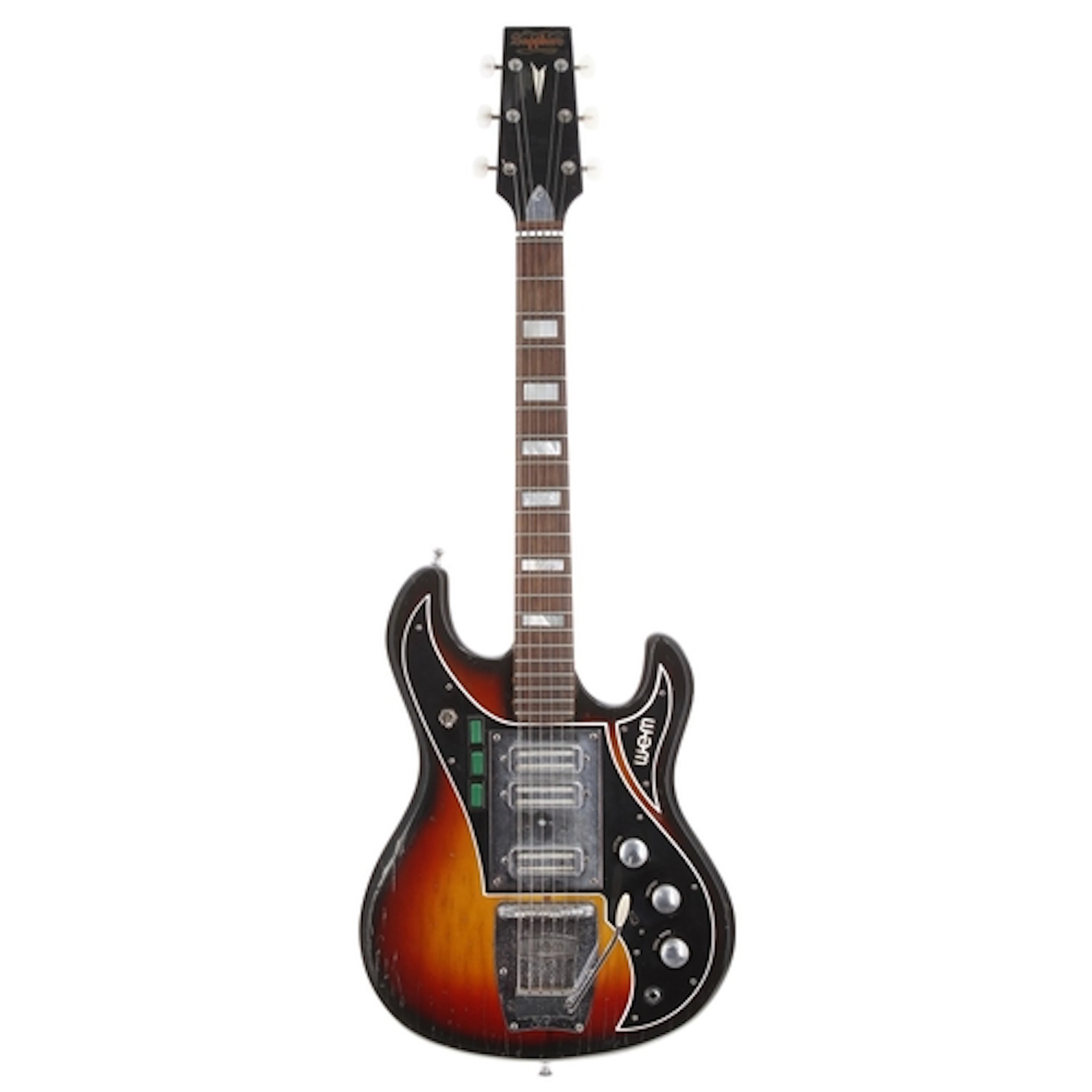 1960s WEM Sapphire electric guitar, made in England; Body: s...