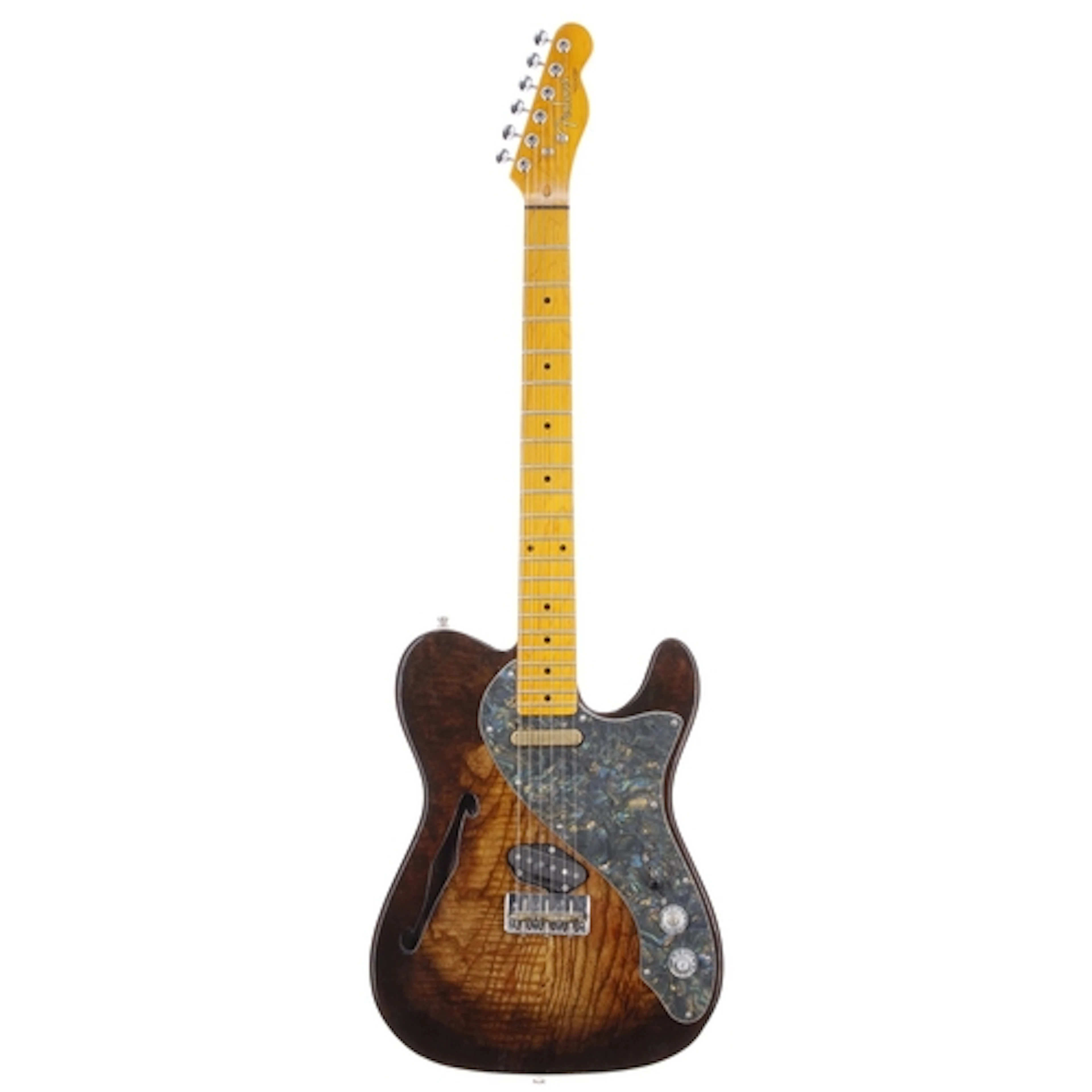 Custom Build Thinline Tele style electric guitar; Body: toba...