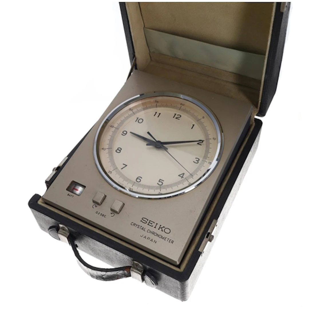 Seiko QC 951 Crystal chronometer, serial no. 10730, the silv...