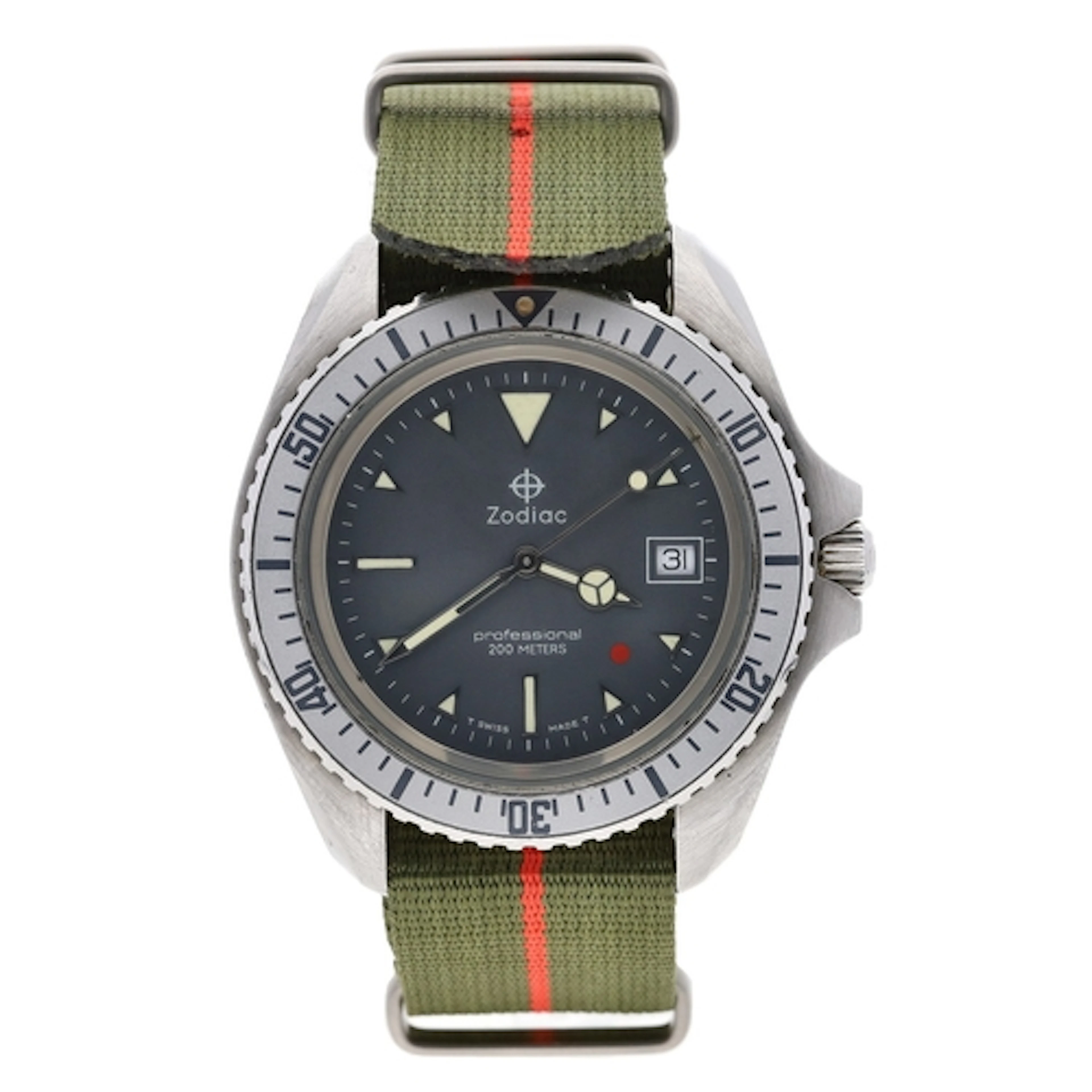 Zodiac Professional 'Red Dot' 200 Meters stainless steel div...