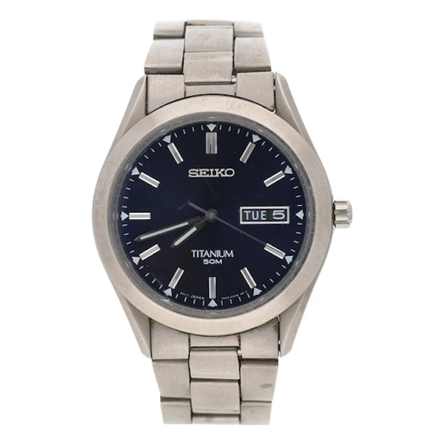 Seiko Titanium 50m gentleman's wristwatch, reference no. 7N4...