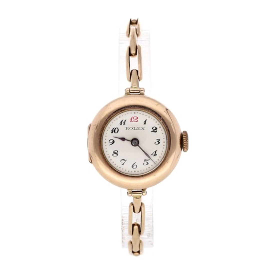 Rolex 9ct lady's wristwatch, import hallmarks London 1915, s...