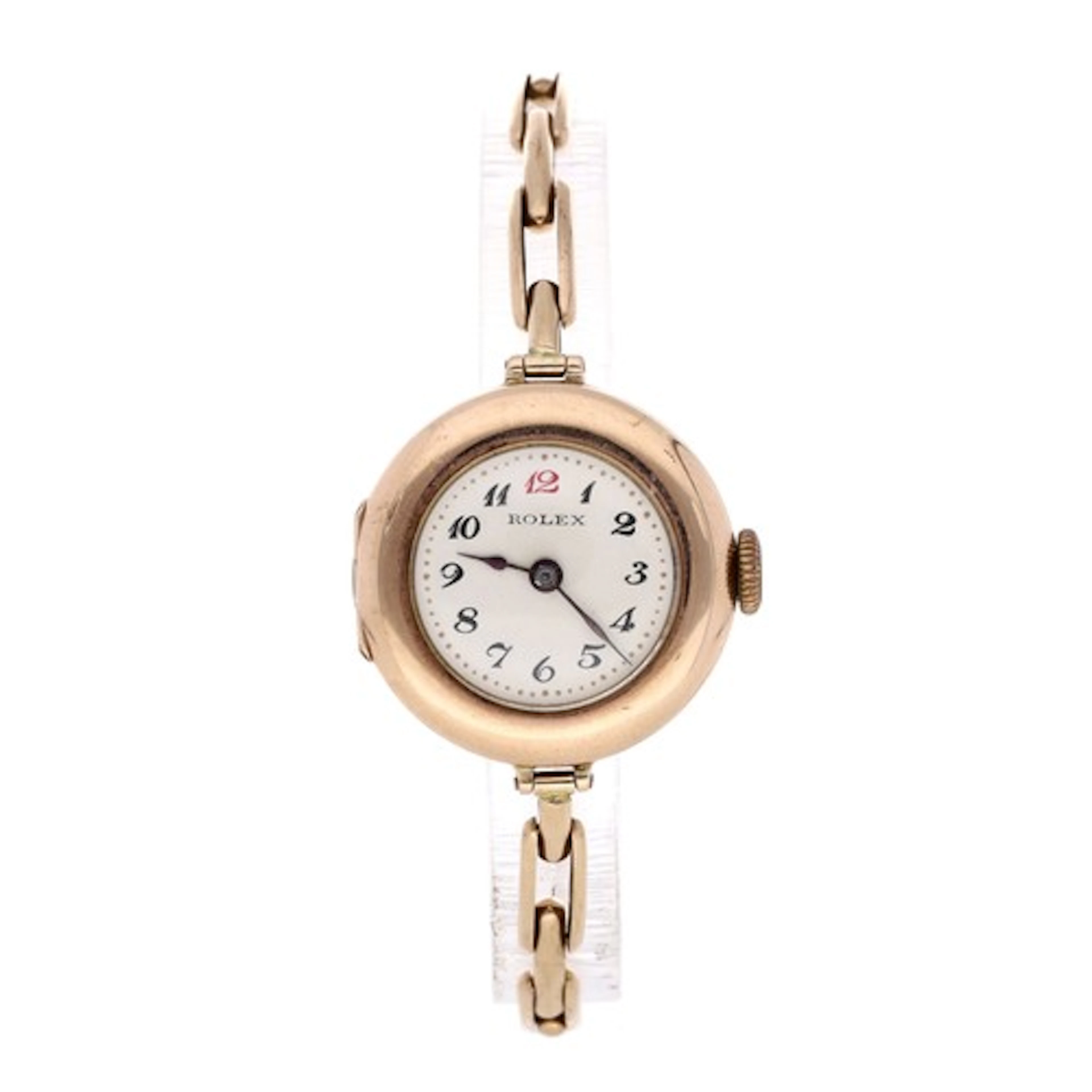 Rolex 9ct lady's wristwatch, import hallmarks London 1915, s...
