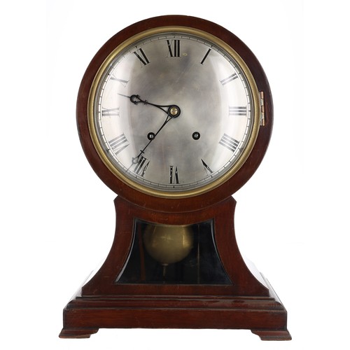 Winterhalder & Hofmeier mahogany balloon shaped mantel c...