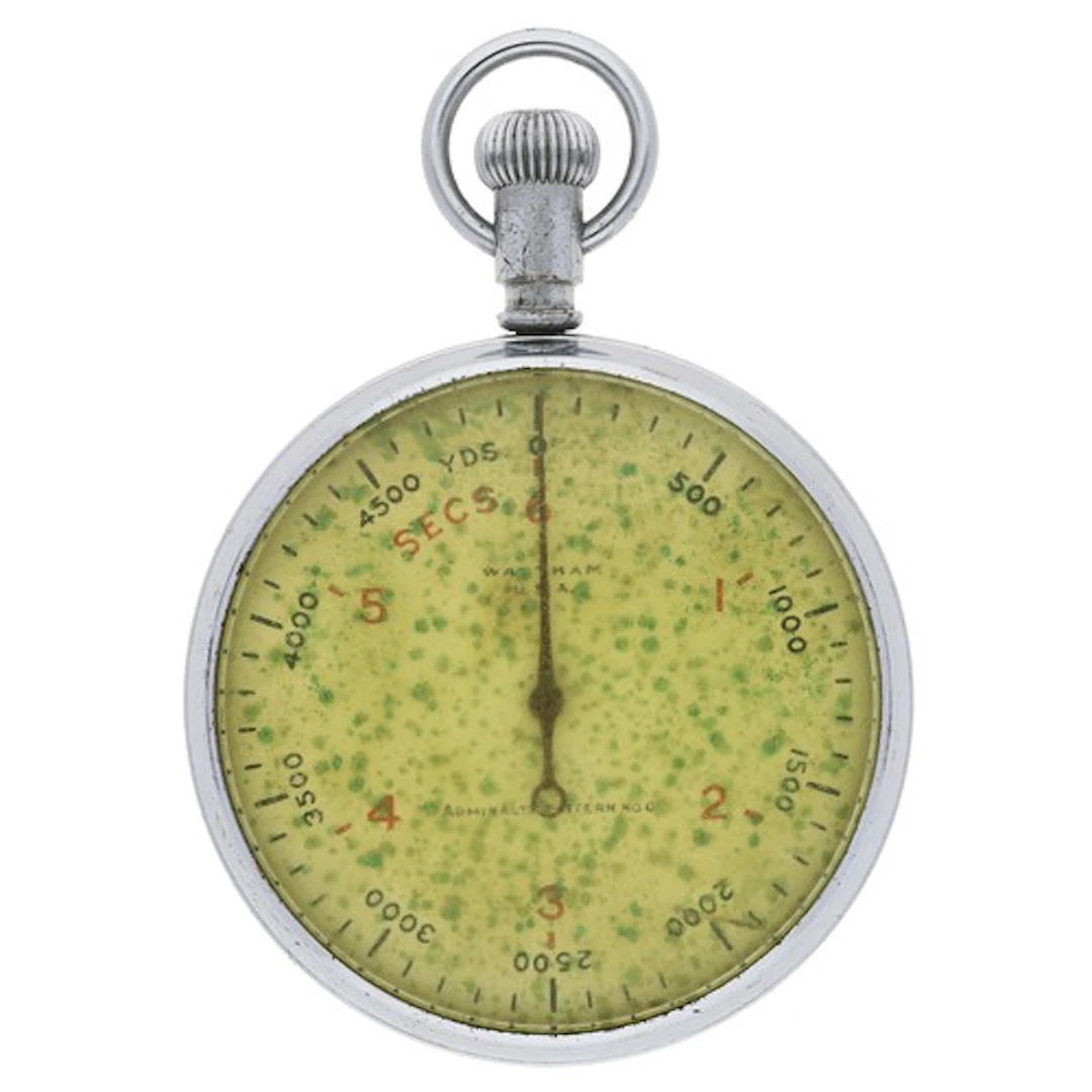 Waltham U.S.A WWII British Royal Navy issue pocket timer, 'A...