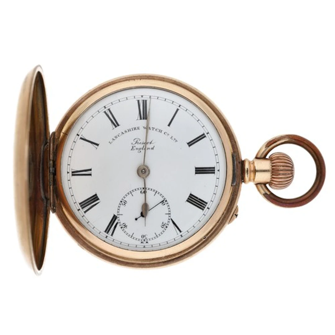 Lancashire Watch Co. Ltd., Prescot - gold plated lever hunte...