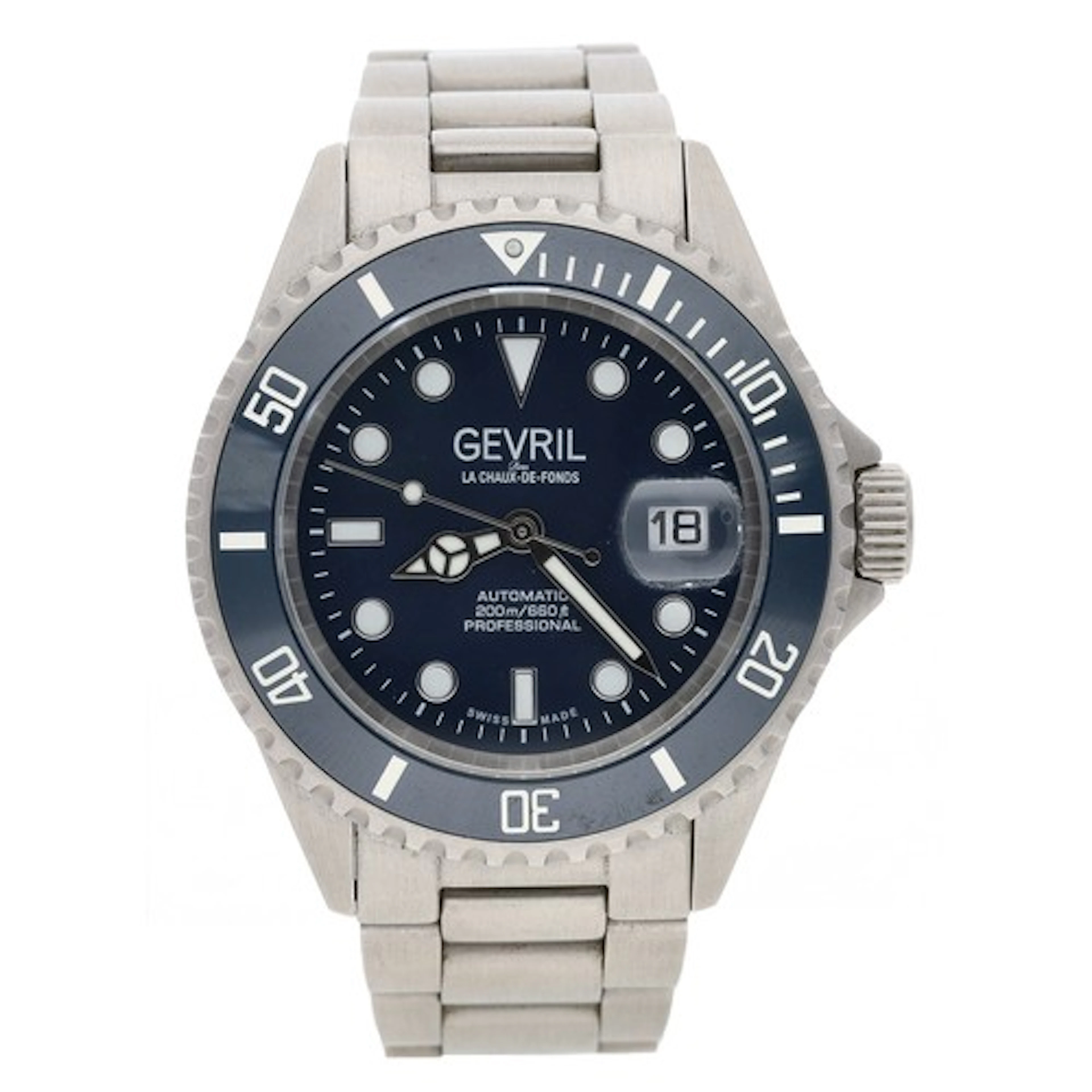 Gevril Wall Street automatic limited edition stainless steel...