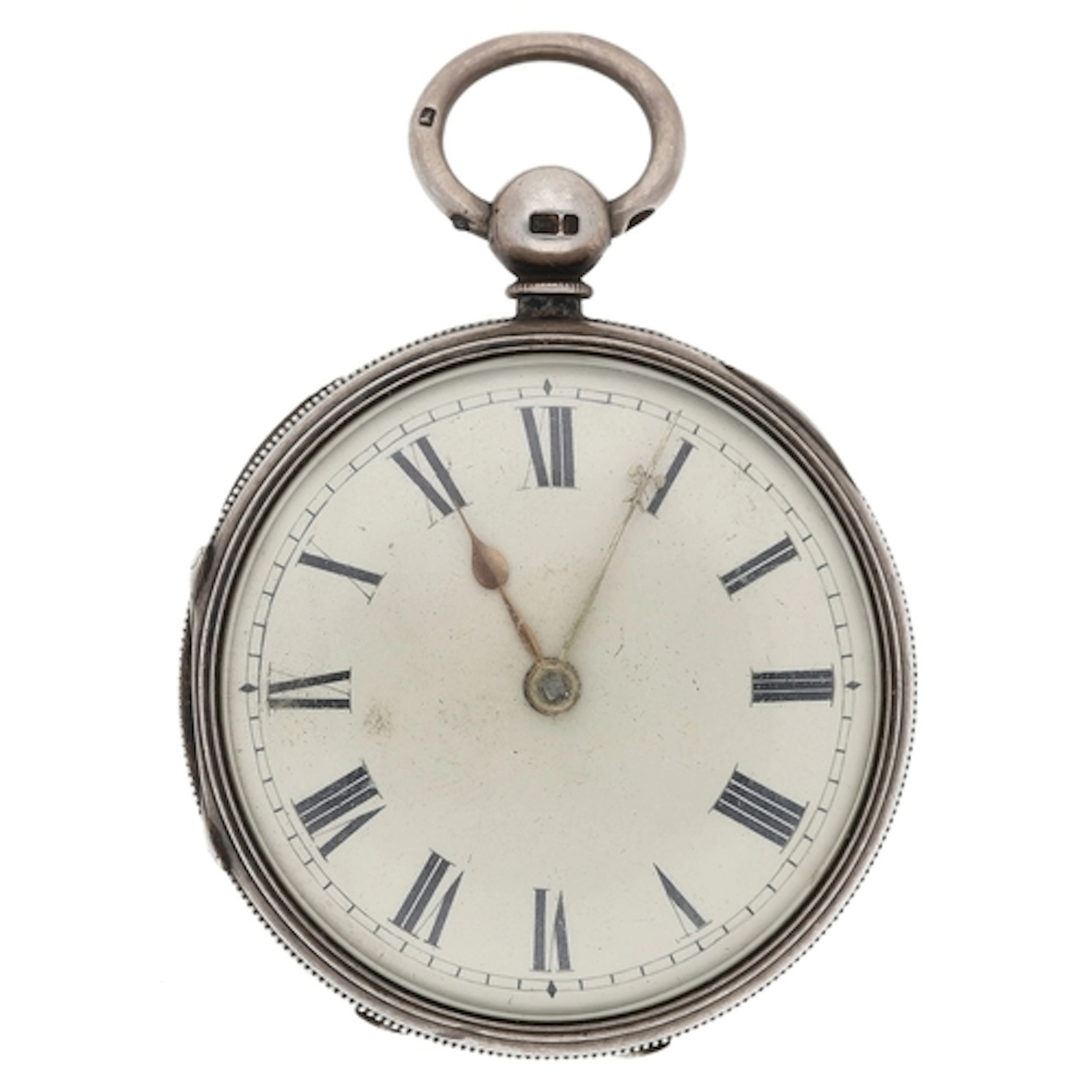 Olivant & Co., Manchester - Victorian silver verge pocke...