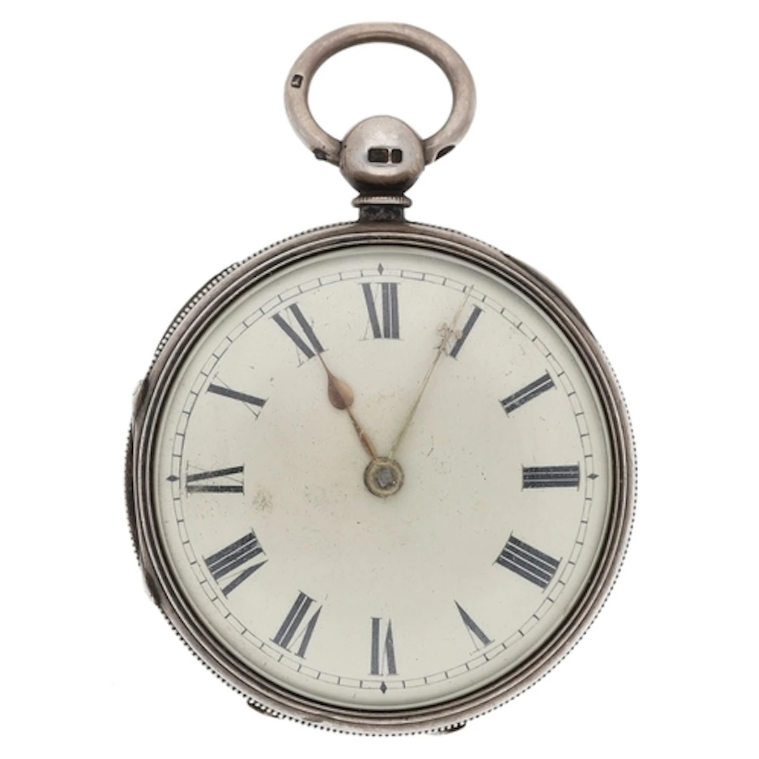 Olivant & Co., Manchester - Victorian silver verge pocke...