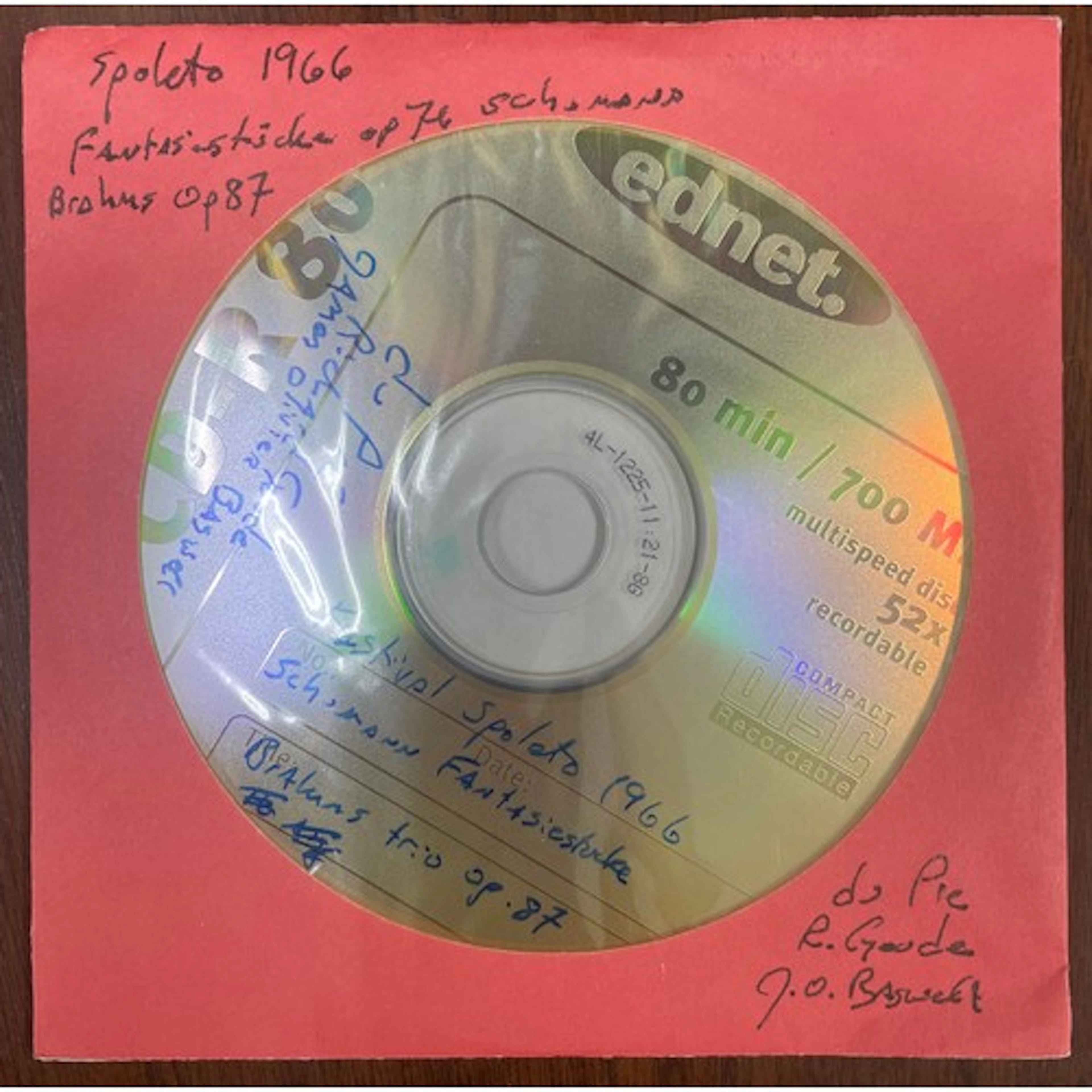 A recording on CD - recorded live at The 1966 Spoleto Festiv...