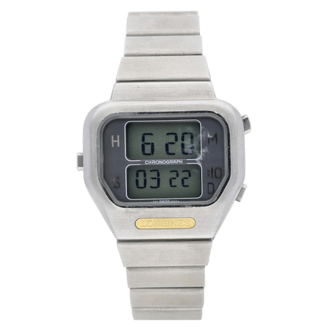 Longines Chronograph LCD digital gentleman's wristwatch, ref...