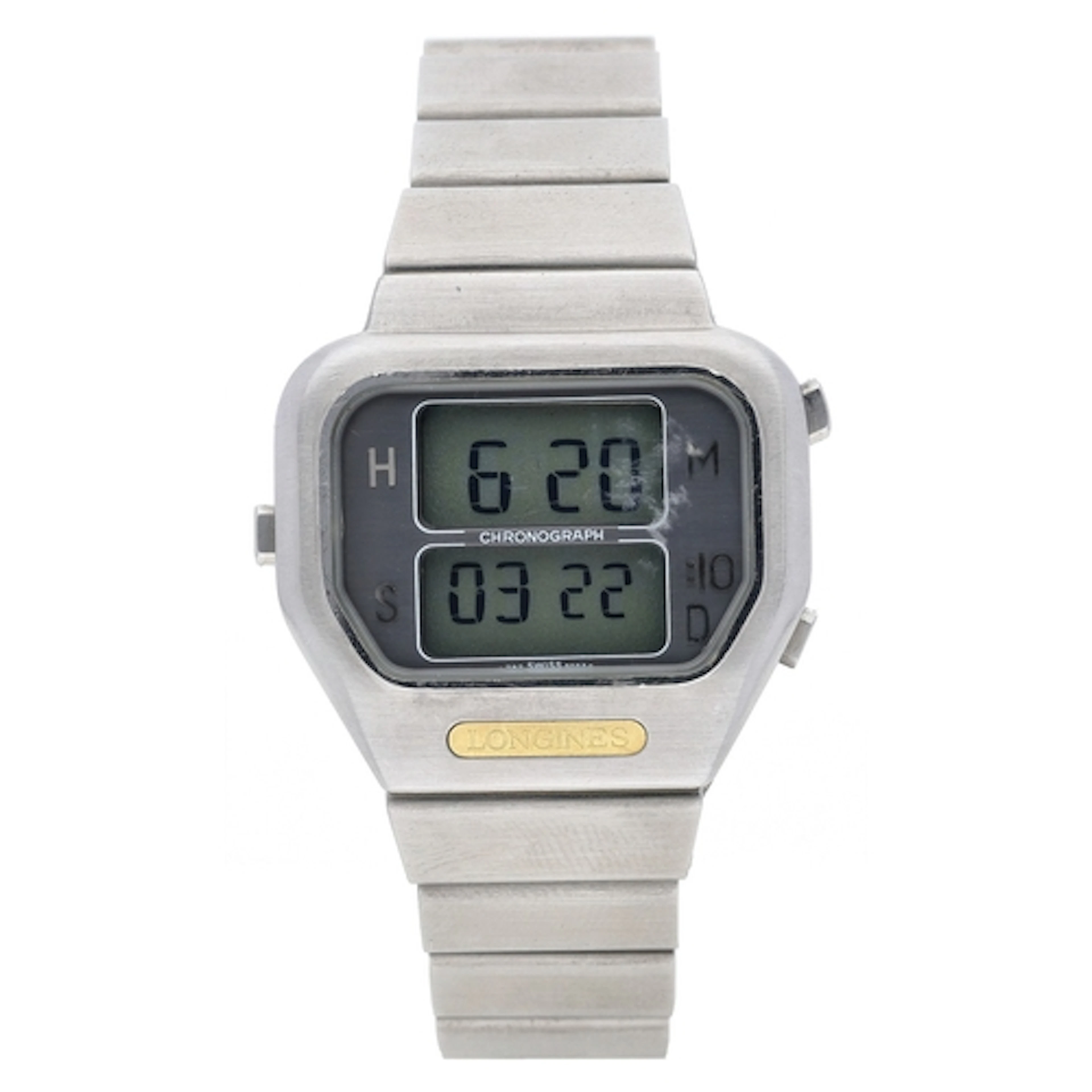 Longines Chronograph LCD digital gentleman's wristwatch, ref...