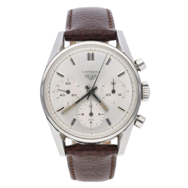 Heuer Carrera Chronograph stainless steel gentleman's wristw...