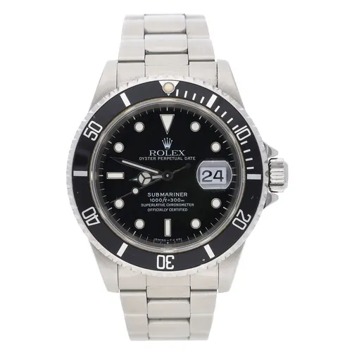 Rolex Oyster Perpetual Date Submariner stainless steel gentl...