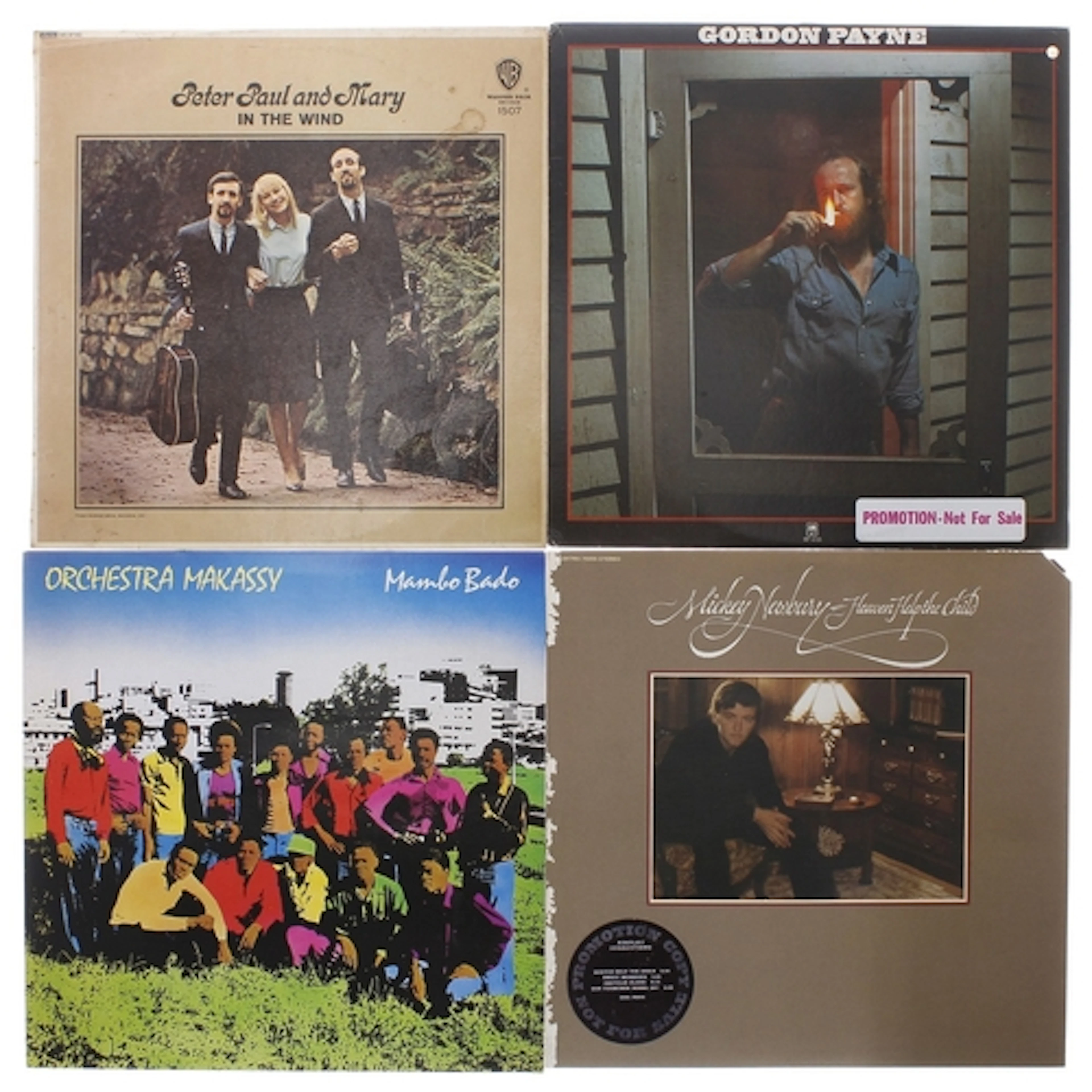 Folk and Country various - thirty vinyl records to include G...