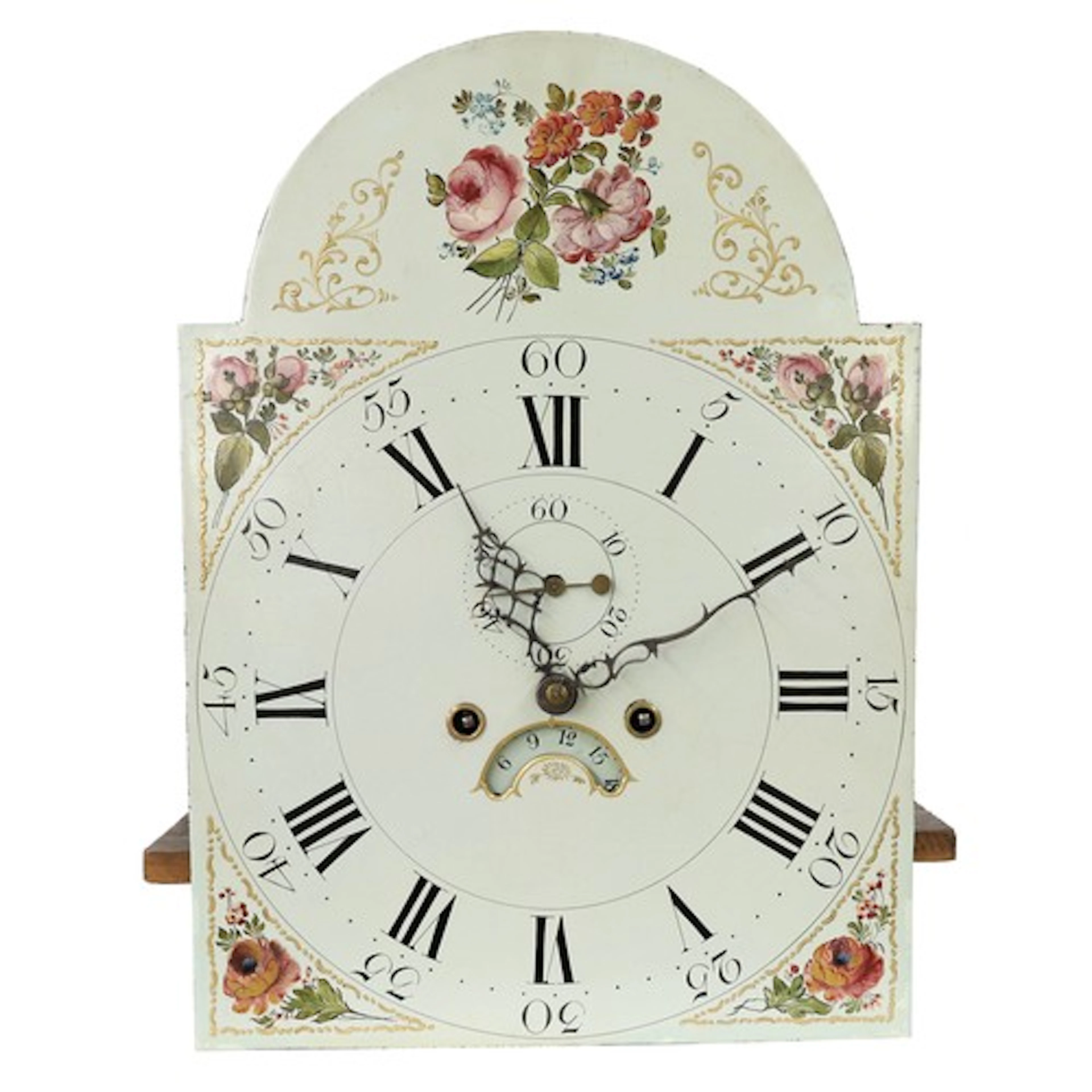 Early 19th century eight day longcase clock movement and dia...