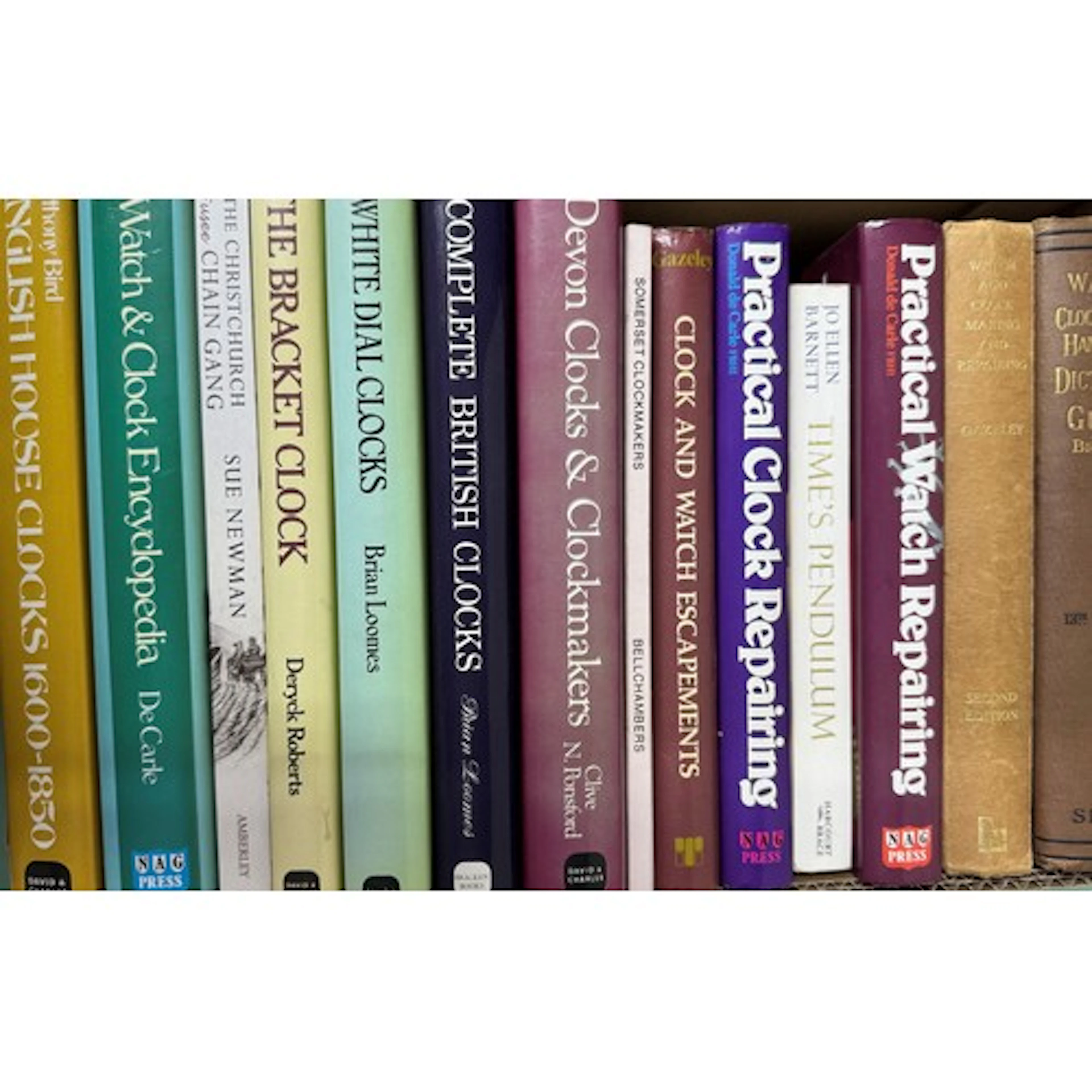 Collection of clock related reference books ...
