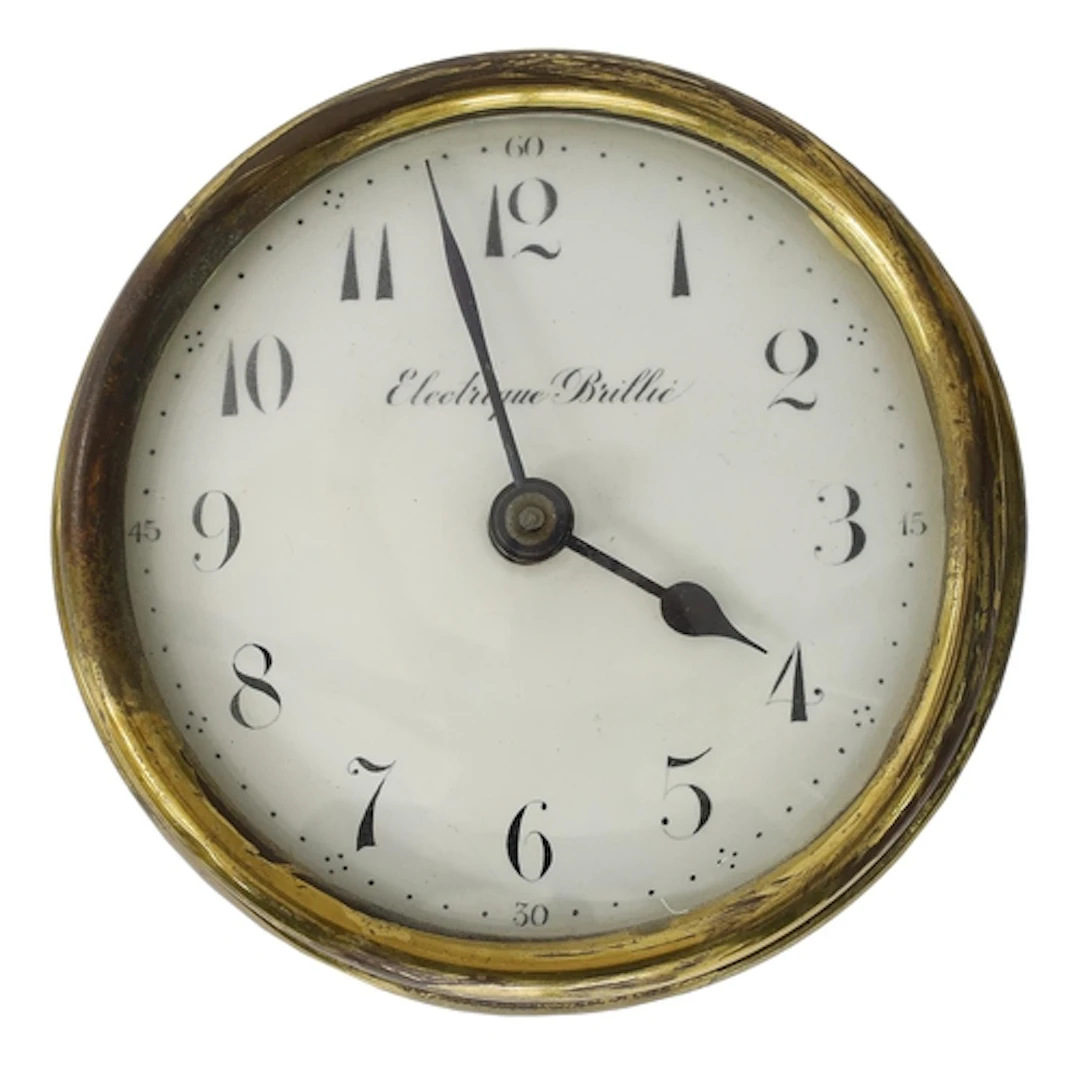 French Brillié small half minute alternate polarity slave cl...