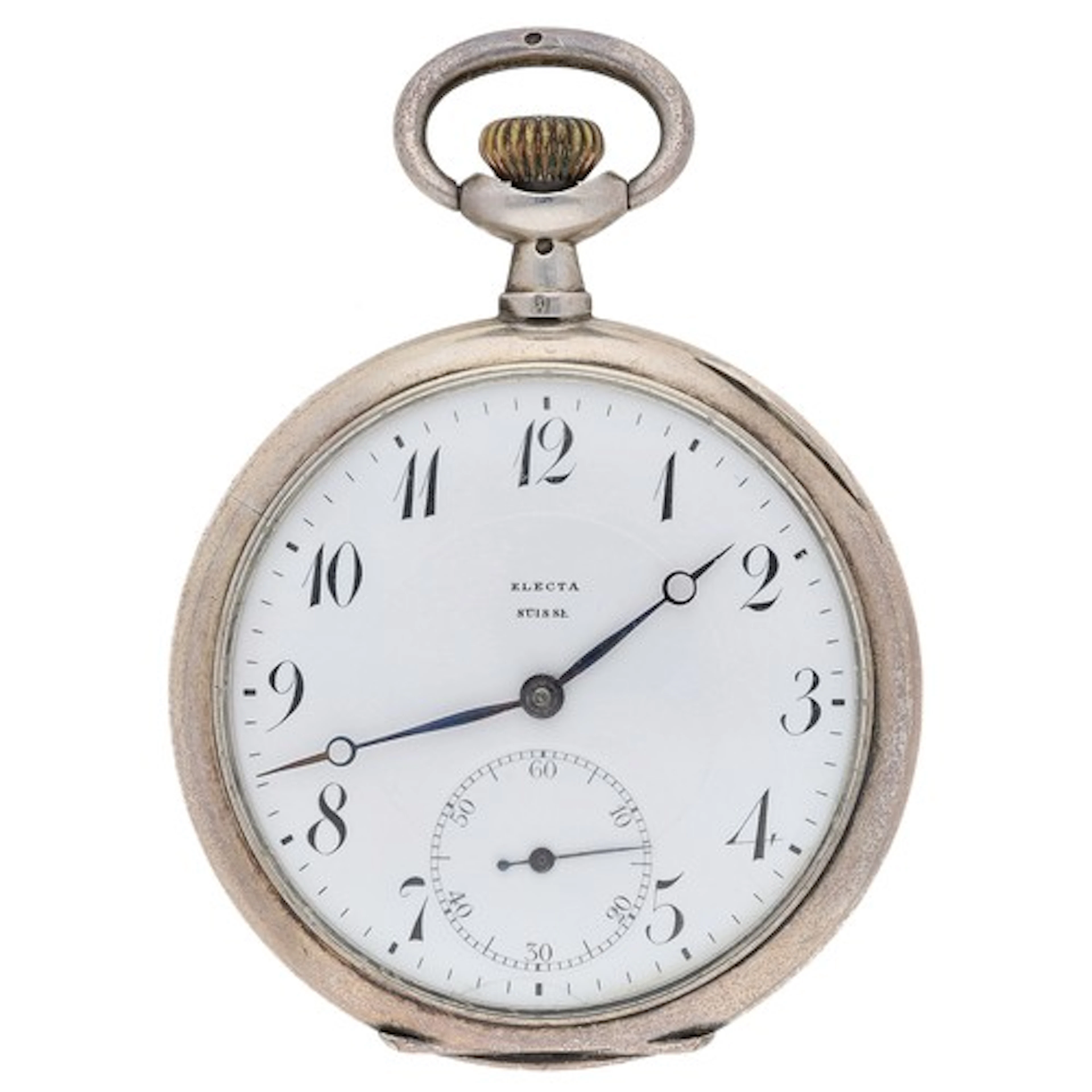 Electa - Swiss silver (0.935) lever pocket watch, unsigned m...