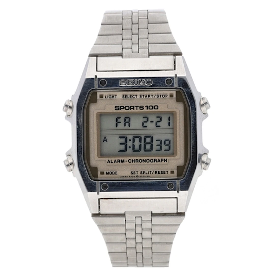 Seiko Sports 100 Alarm-Chronograph digital LCD gentleman's w...